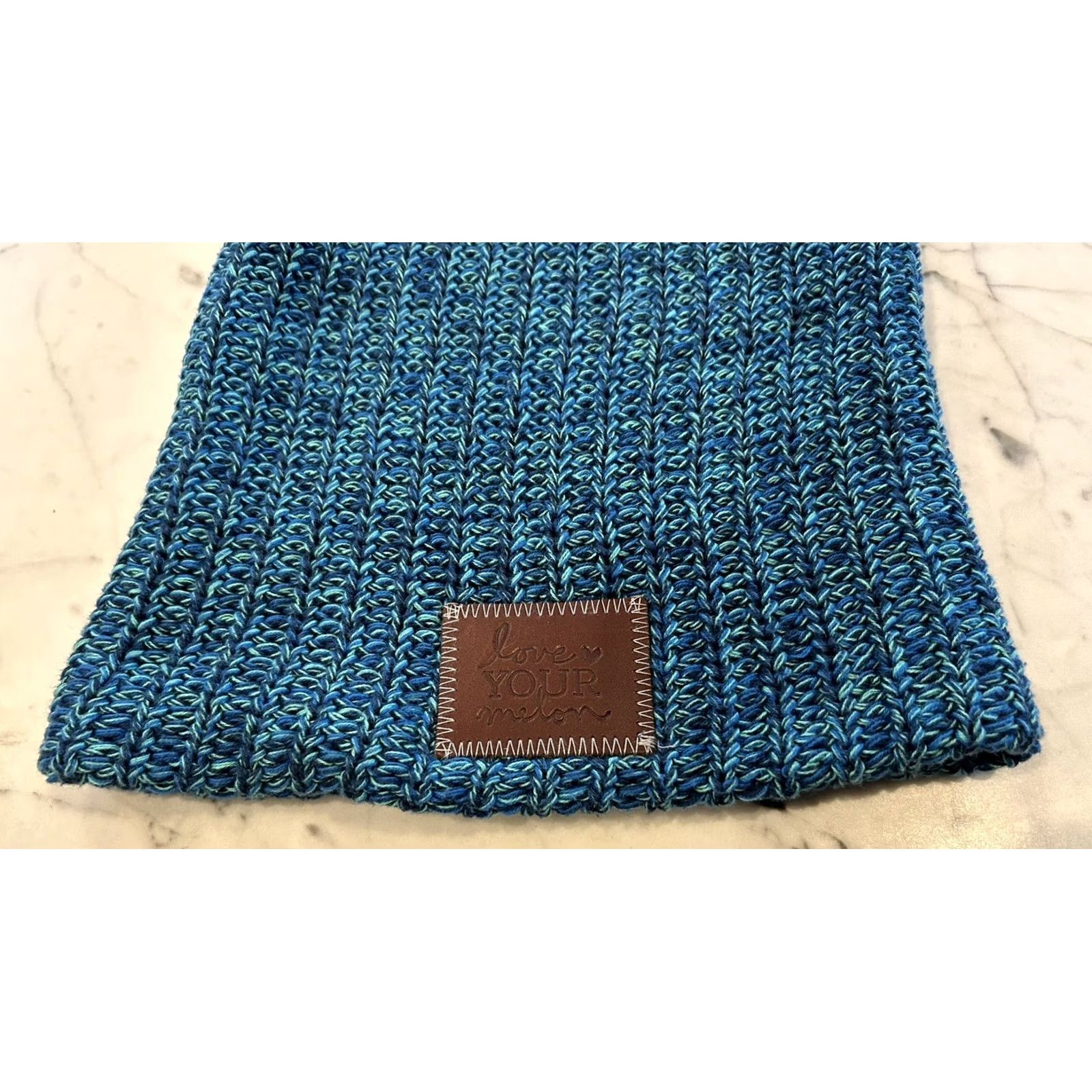 Vintage Love Your Melon Beanie Women One Size Orange Blue Beanie Womens Size ONE SIZE - 2 Thumbnail