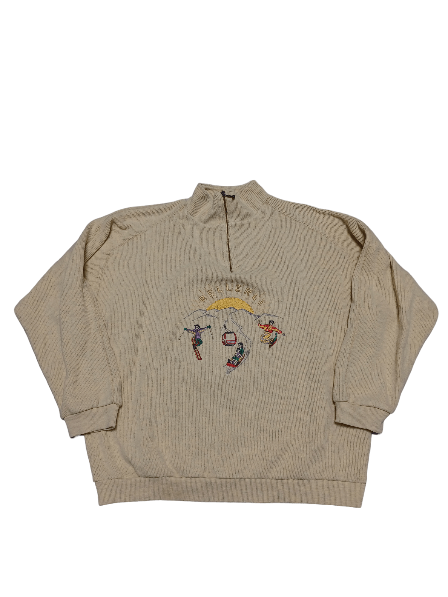 Vintage VINTAGE 90S EQUIPE TEAM SWITZERLAND 1/3 ZIP SWEATSHIRT Size US M / EU 48-50 / 2 - 1 Thumbnail