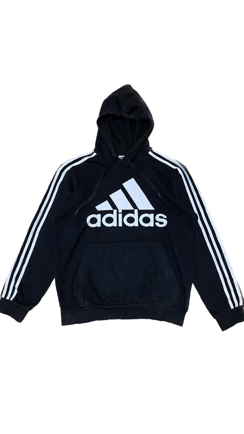 Adidas Adidas Stripped tee hoodies Size US L / EU 52-54 / 3 - 1 Thumbnail