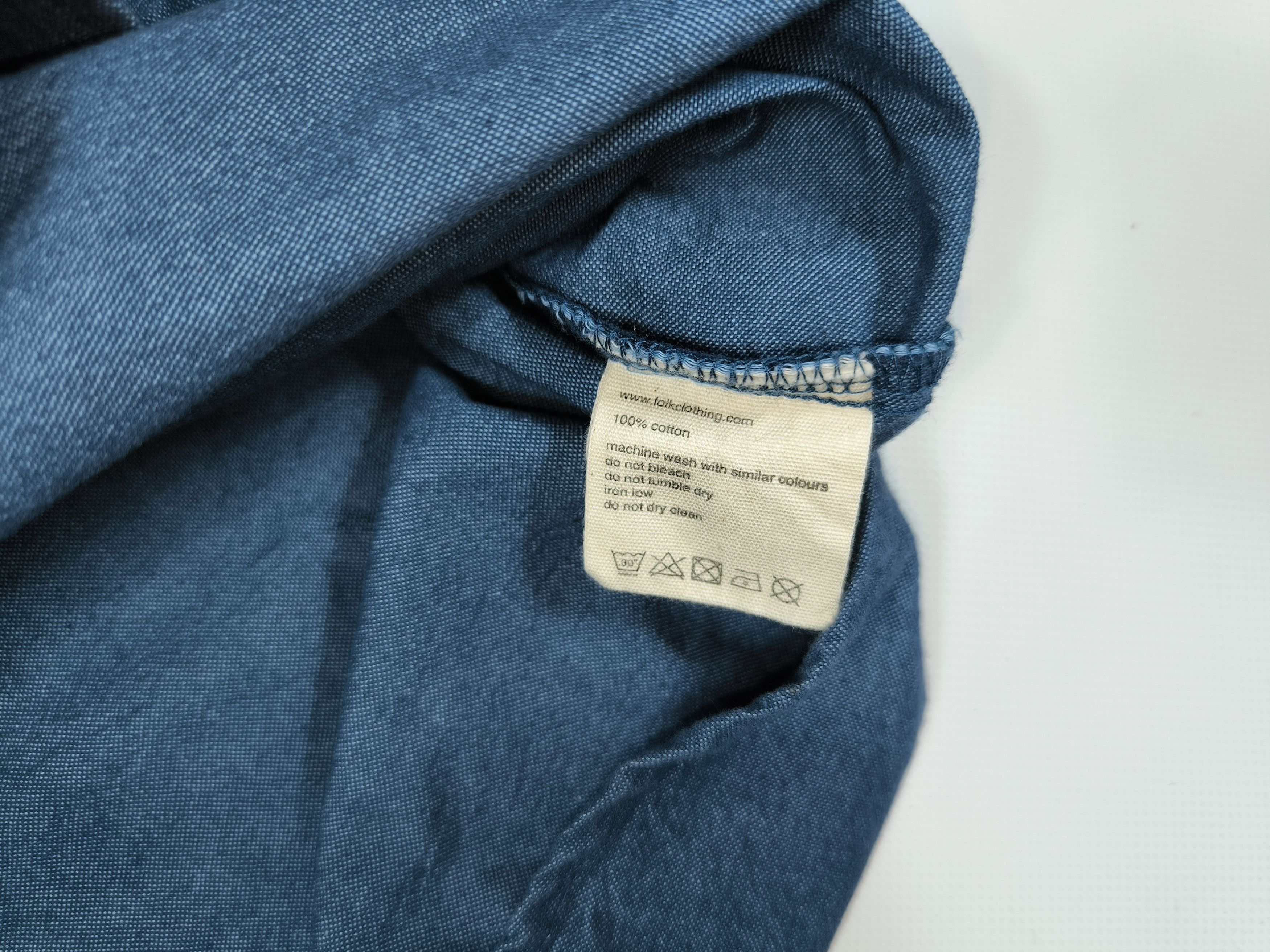 Folk Folk Blue Cotton Pocket Shirt Size 4 L Size US L / EU 52-54 / 3 - 6 Thumbnail