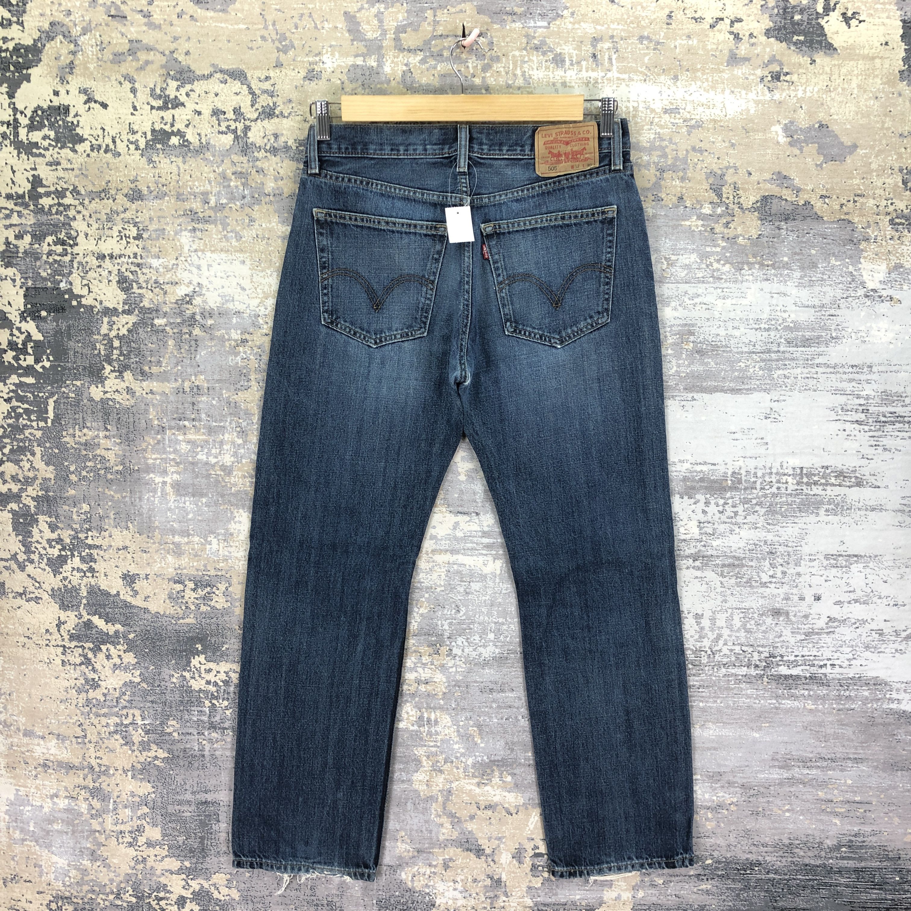 Levi's Vintage Y2K Levis Faded Jeans Levi's 505 Stonewash Denim Size US 30 / EU 46 - 2 Thumbnail