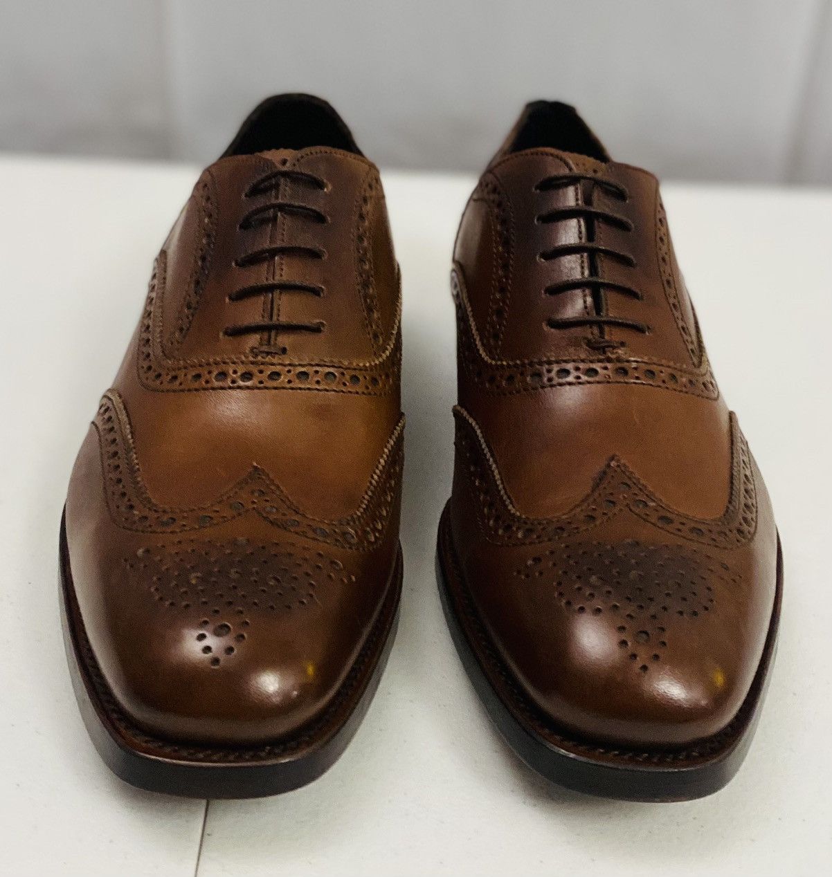 Lidfort Lidfort Brown Princes Leather Brogue Wingtip Oxford 9 US NEW Size US 9 / EU 42 - 15 Thumbnail