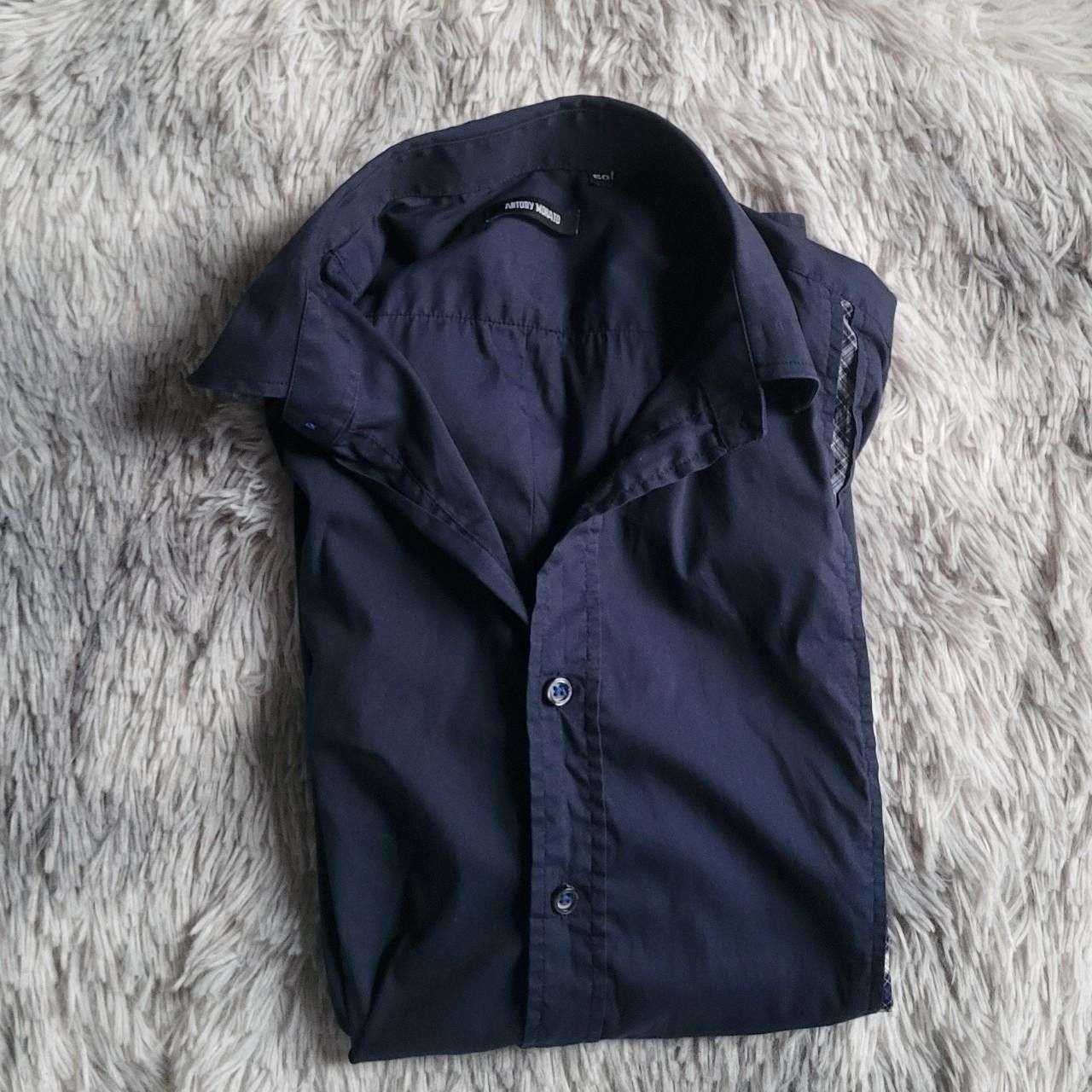 Antony Morato Antony Morato Men's Blue and Navy Shirt - Size L Size US L / EU 52-54 / 3 - 4 Thumbnail
