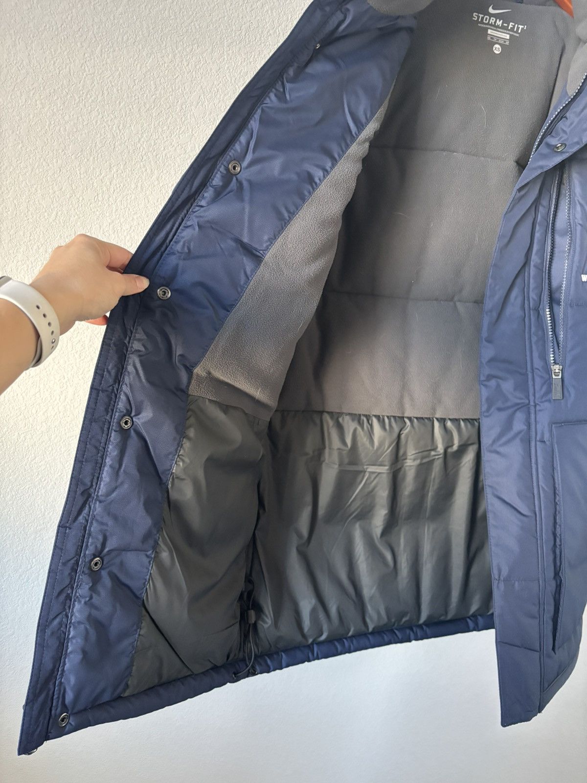 Nike Blue Nike UNR Basketball Parka Size XS / US 0-2 / IT 36-38 - 4 Thumbnail