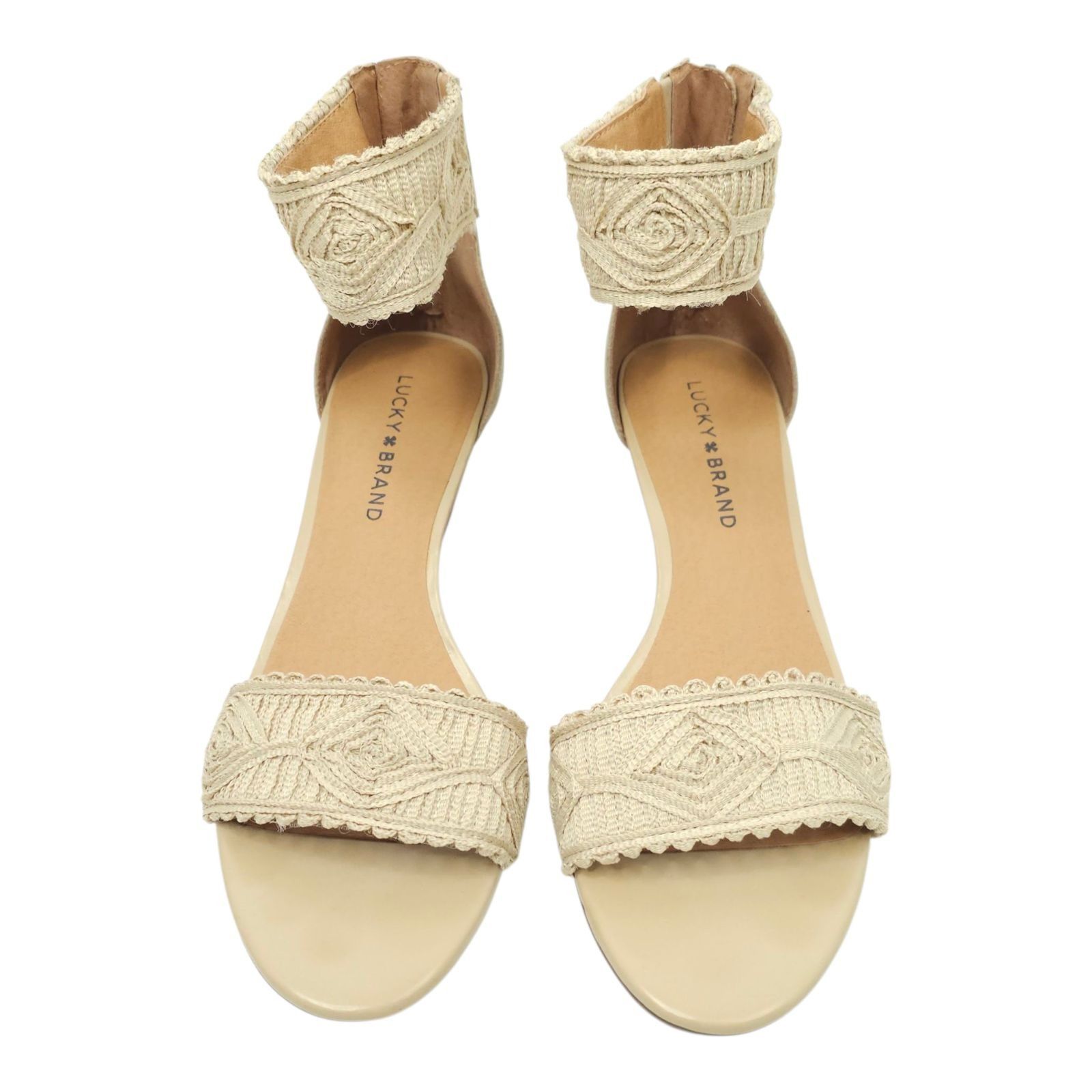 Lucky Brand Lucky Brand Joshelle Wedge Heel Sandal Women 8.5 M Ankle Str Size US 8.5 / IT 38.5 - 3 Thumbnail