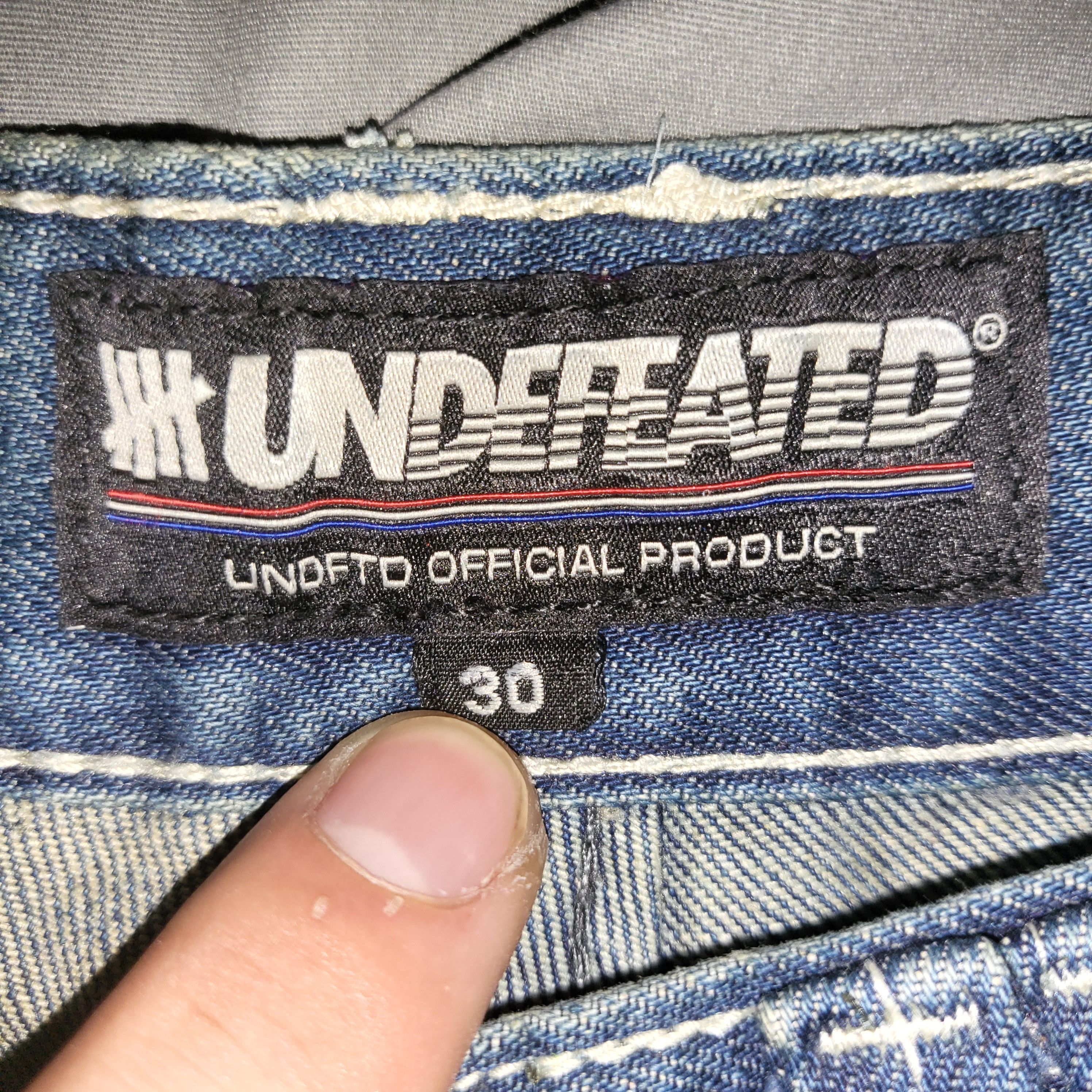 Undefeated 2007 indigo jeans Size US 30 / EU 46 - 6 Thumbnail