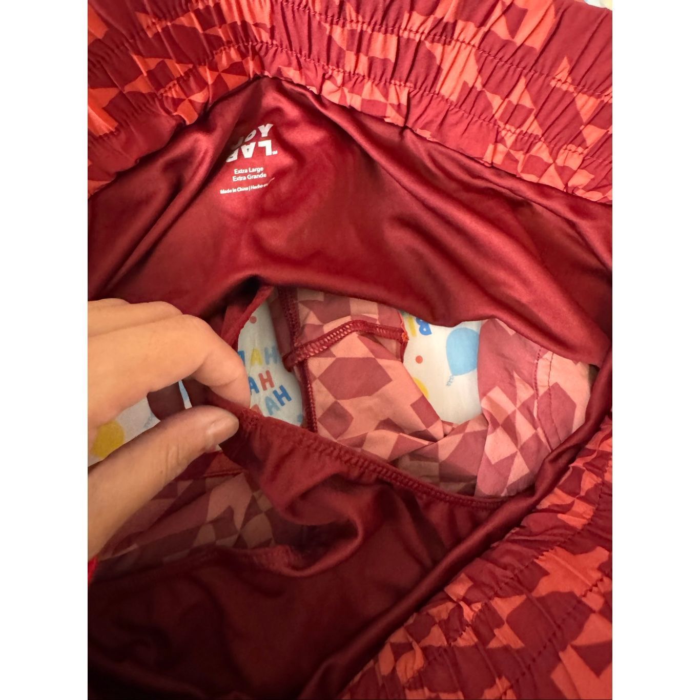 Other JoyLab Red Geometric Running Shorts Women’s XL High Waist Ac Size 38" / US 16 / IT 52 - 3 Thumbnail