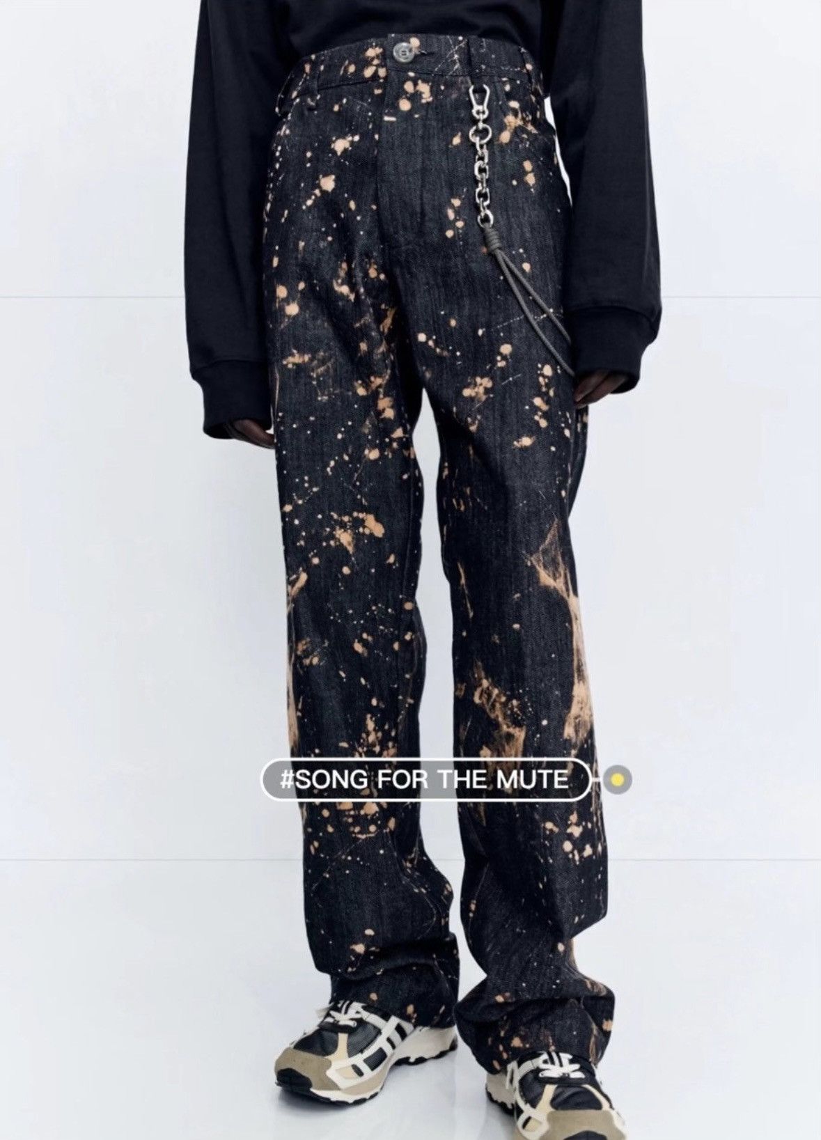Song For The Mute Song for the mute 22.2 Bleached Denim Pants Size US 34 / EU 50 - 3 Thumbnail