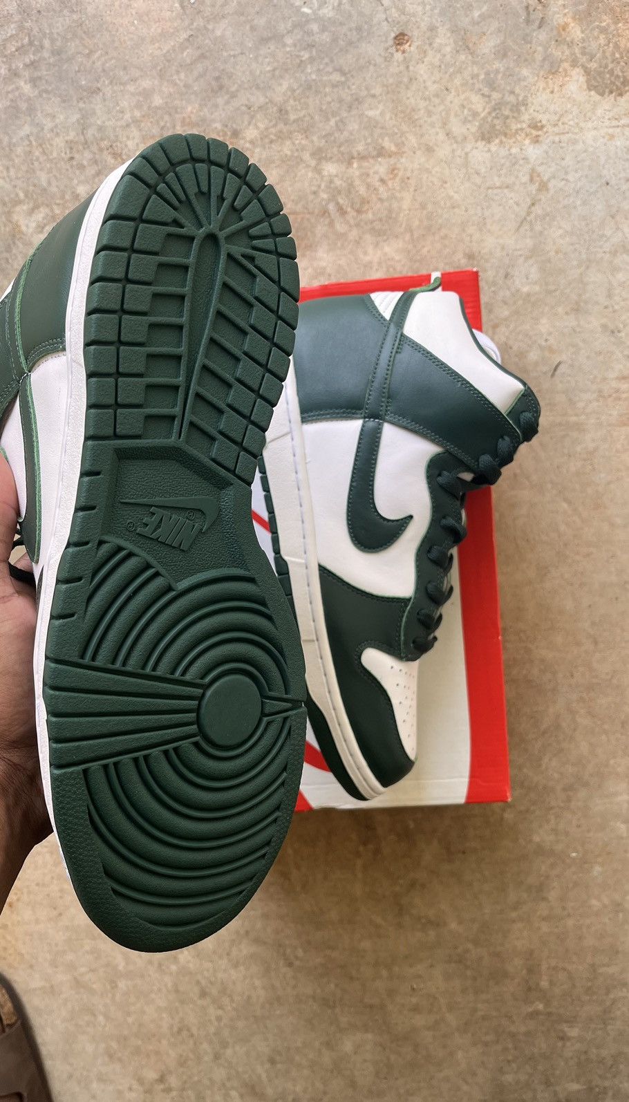 Nike Nike Dunk High “Spartan Green” Size US 12 / EU 45 - 4 Thumbnail