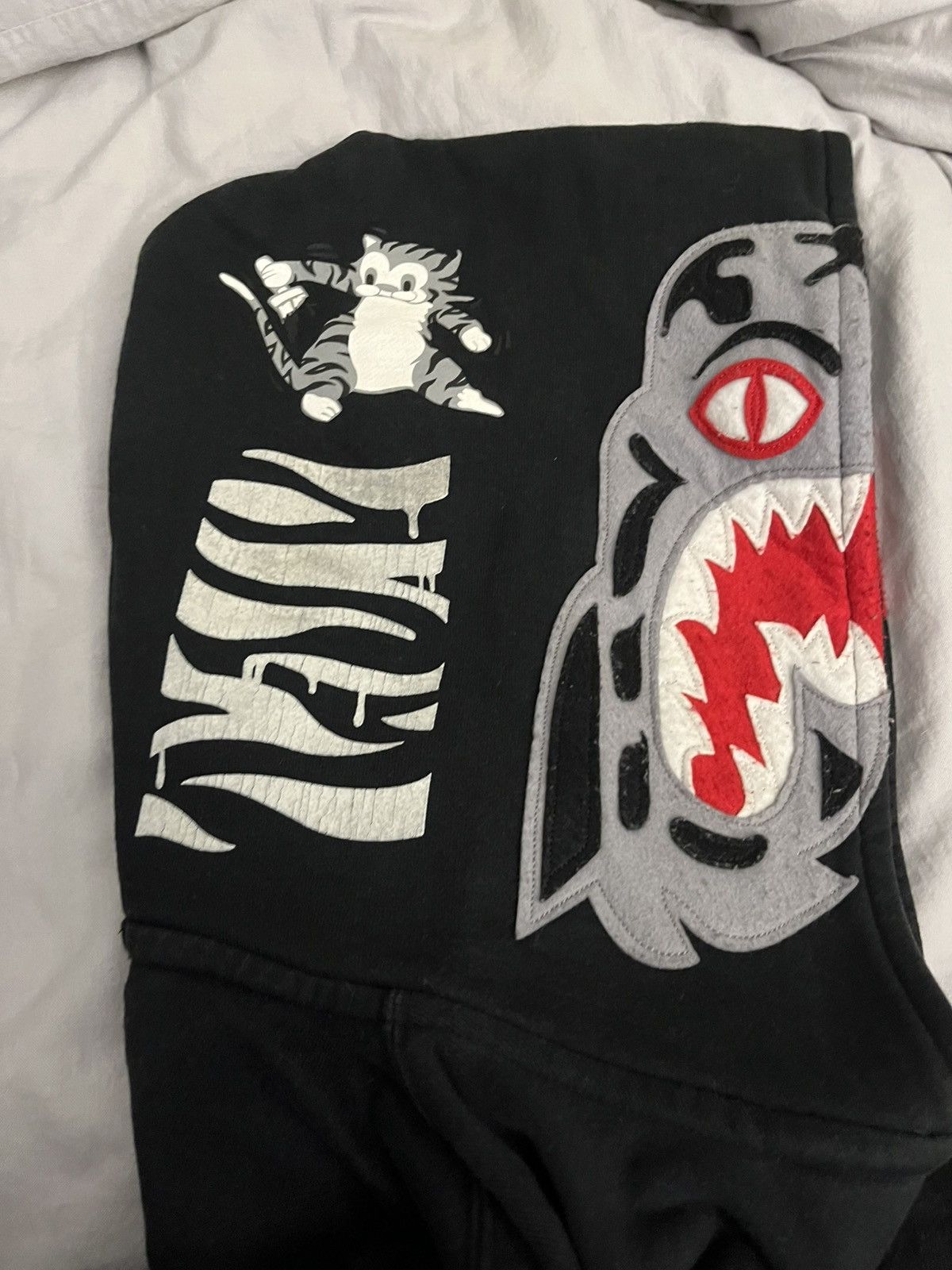 Bape Bape tiger varsity jacket hoodie black Size US L / EU 52-54 / 3 - 3 Thumbnail