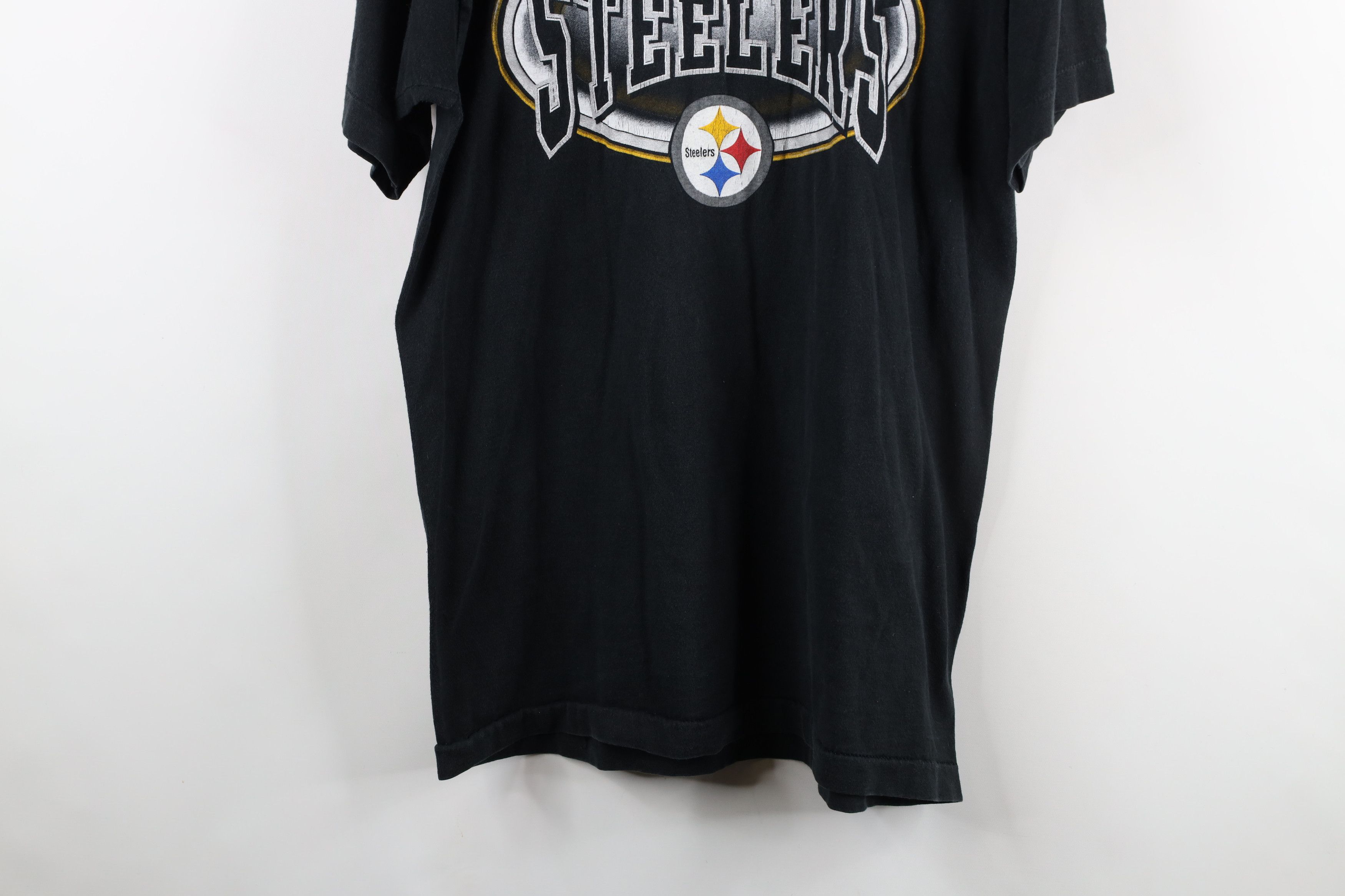 Vintage Vintage 90s Spell Out Pittsburgh Steelers Football T-Shirt Size US L / EU 52-54 / 3 - 3 Thumbnail
