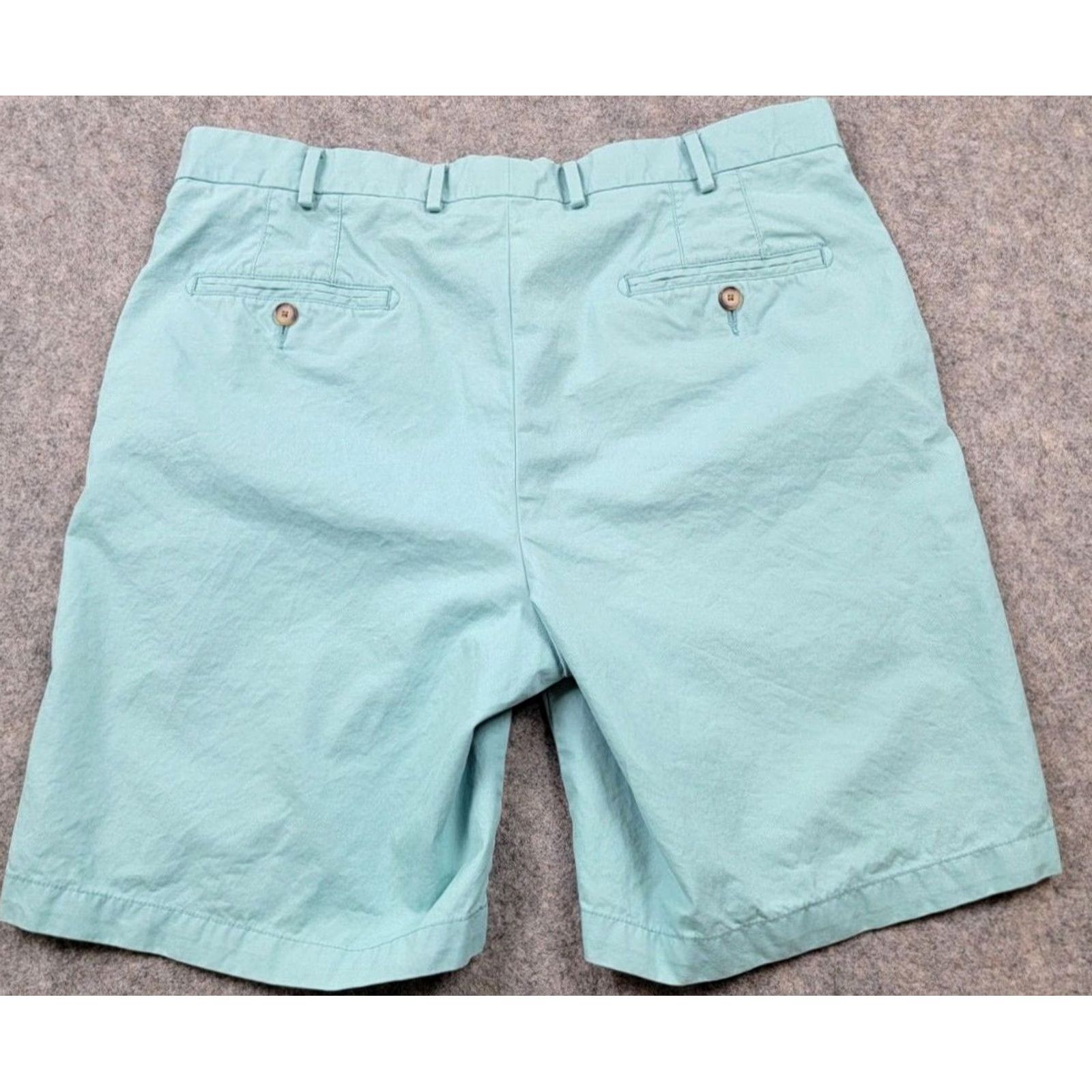 Peter Millar Peter Millar Shorts Mens 36 Blue Green Golf Chino Flat Front Pima Cotton Preppy Size US 36 / EU 52 - 2 Thumbnail