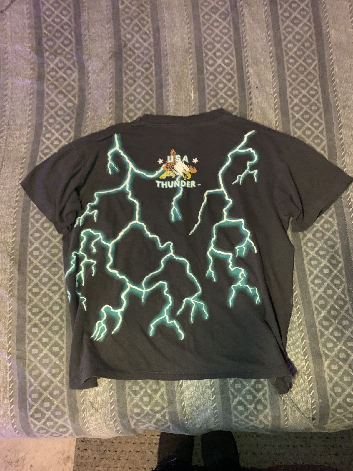 Vintage 90’s American Thunder Lightning Native American indian Shirt Size US XL / EU 56 / 4 - 11 Thumbnail