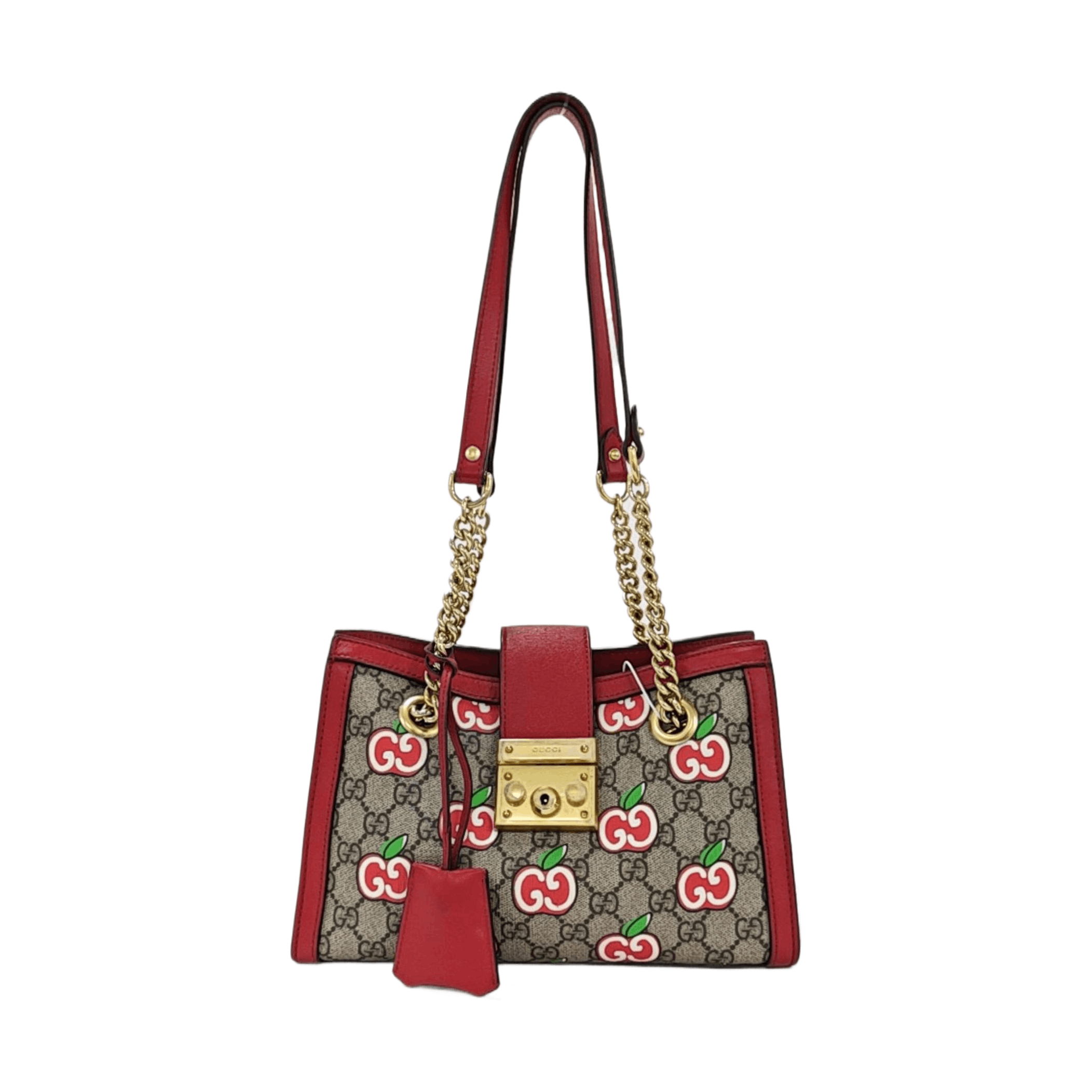 Gucci Gucci Padlock Apple Print Small Handle Bag Size ONE SIZE - 1 Thumbnail
