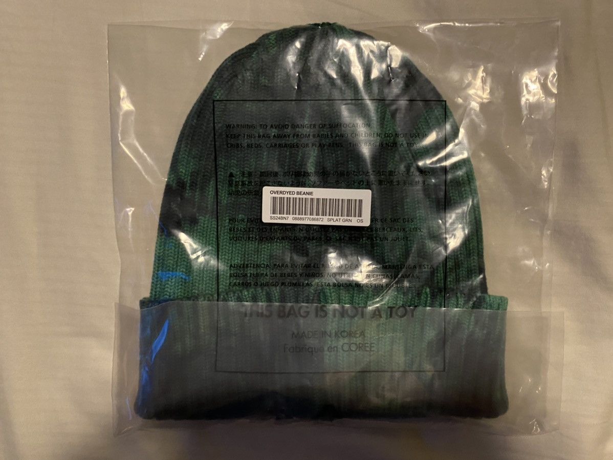 Supreme Supreme SS24BN7 Overdyed Beanie Splatter Green | Grailed