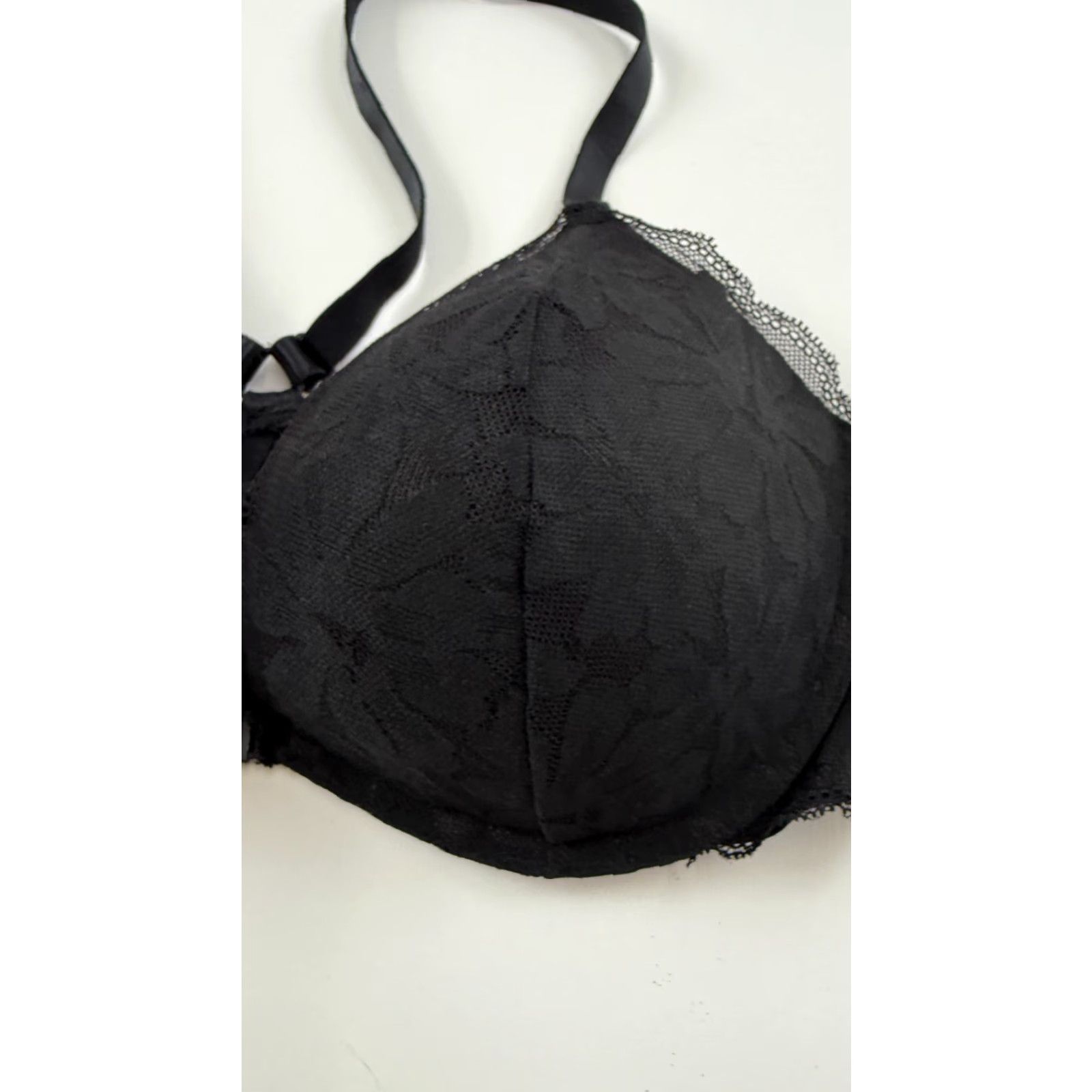 Victoria's Secret Victoria's Secret Bra Bralette Womens Large Black Push Up Adjustable Strap Lace Size ONE SIZE - 2 Thumbnail
