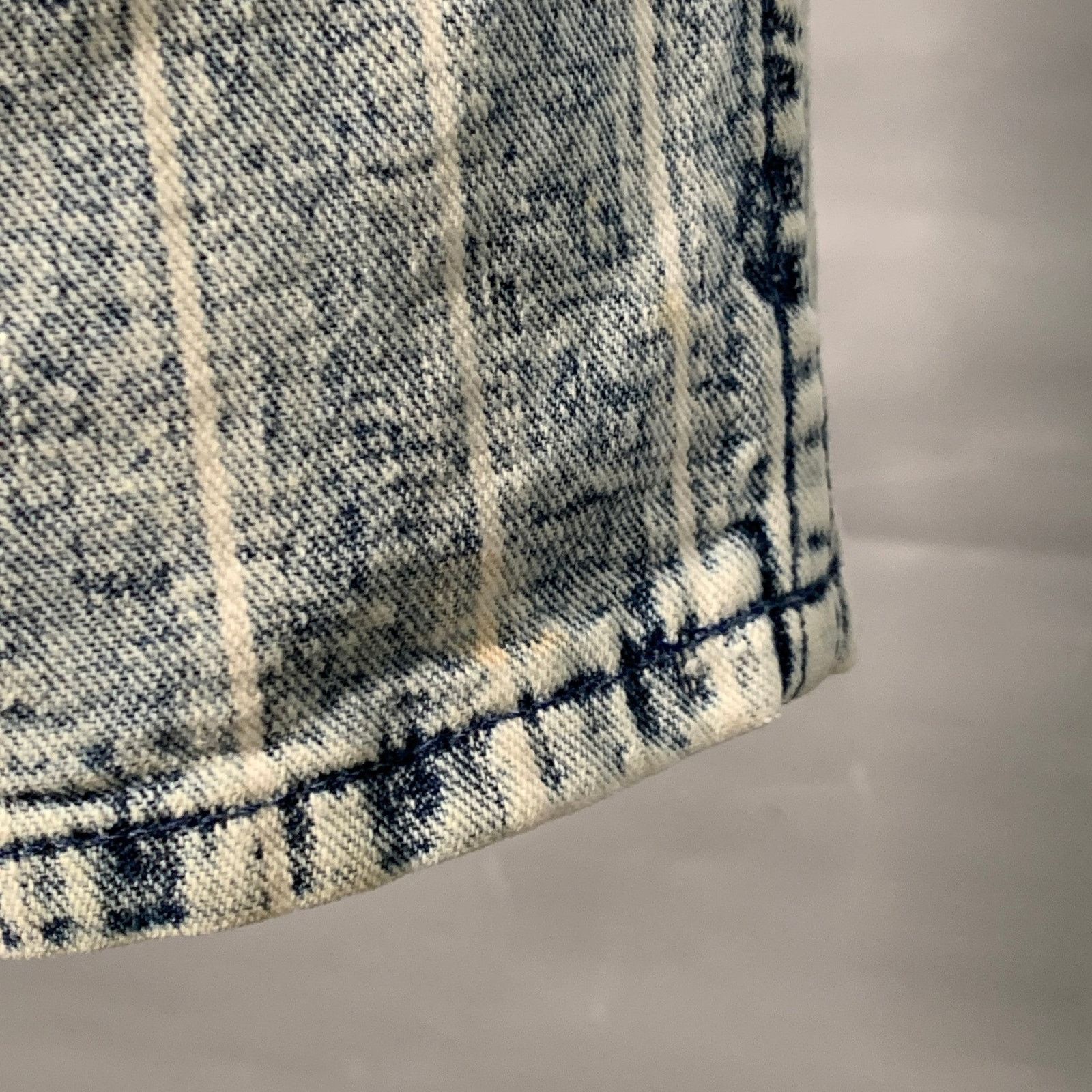 Levi's LEVI STRAUSS Blue White Stripe Denim Straight Pleated Jeans Size US 36 / EU 52 - 5 Thumbnail
