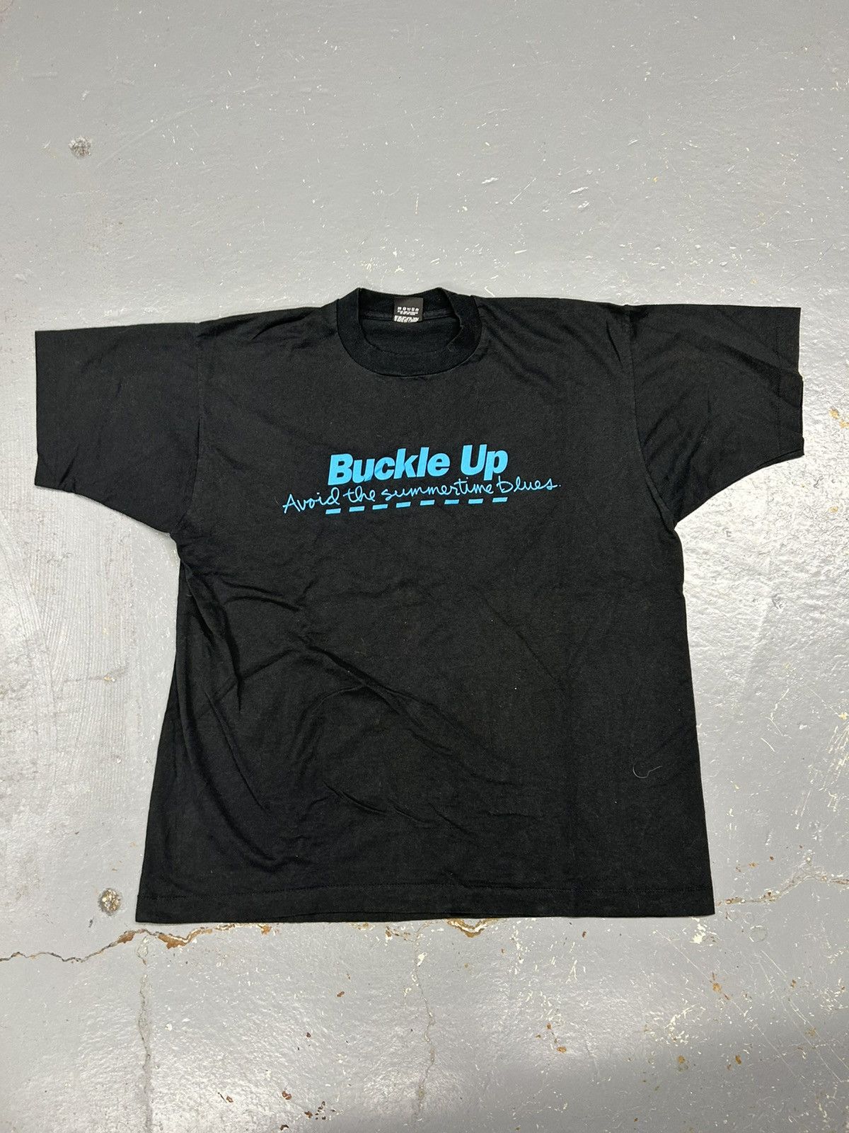 Vintage Vintage 90s Essential Black Humor Script Saying Tee Shirt Size US L / EU 52-54 / 3 - 1 Thumbnail