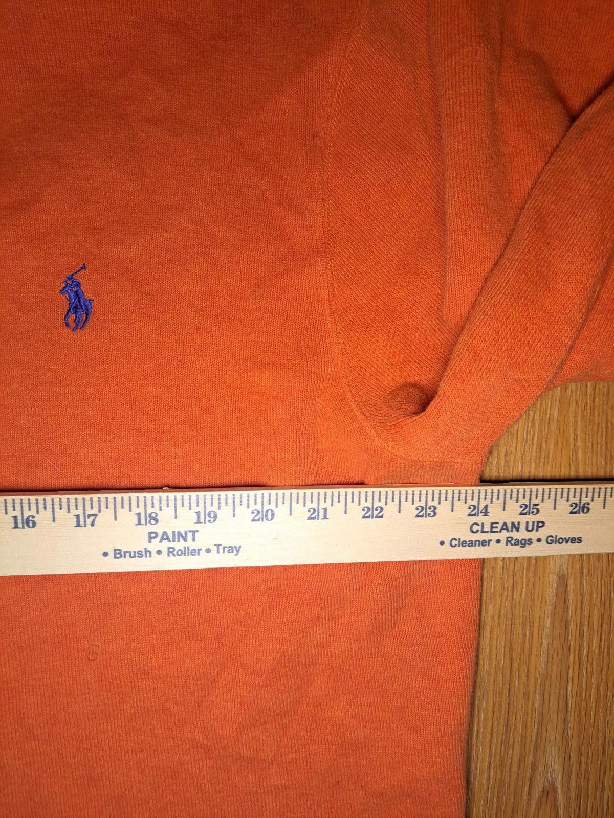 Polo Ralph Lauren Polo Ralph Lauren Pullover Sweater Mens XL Orange Cotton Size US XL / EU 56 / 4 - 6 Thumbnail