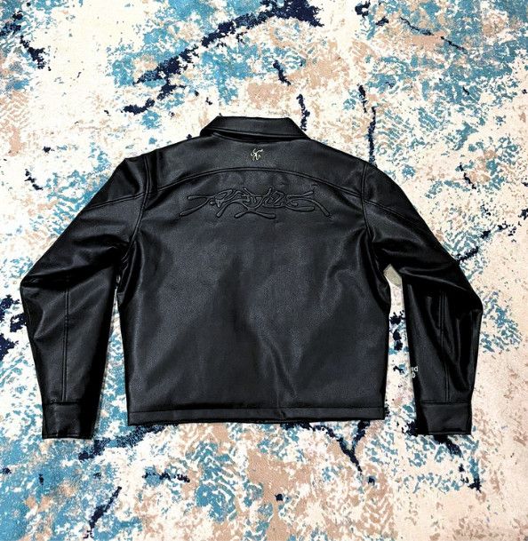Other ARYES Leather Jacket Size US L / EU 52-54 / 3 - 2 Thumbnail