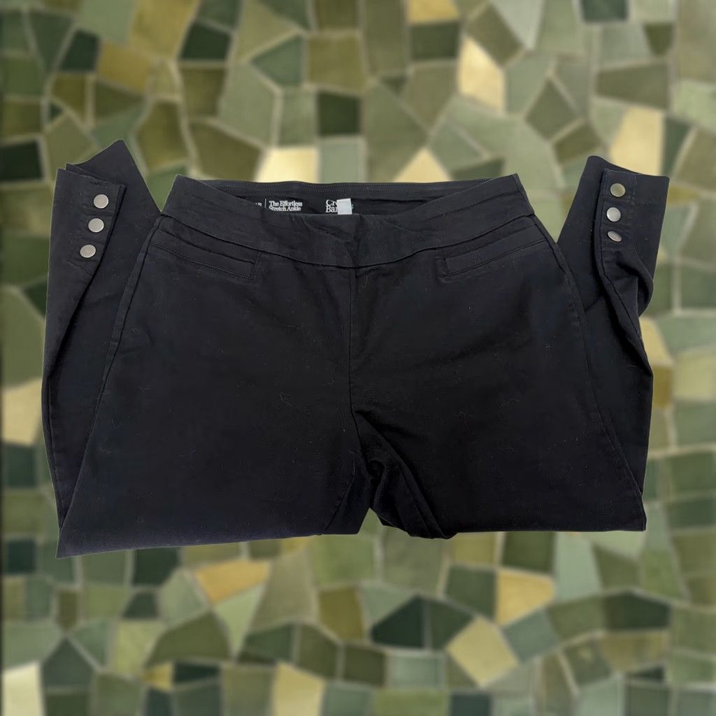 Croft & Barrow Croft & Barrow Womens Dress Pants Size 16 Reg Black Effortless Stretch Ankle Pants Size 38" / US 16 / IT 52 - 1 Thumbnail