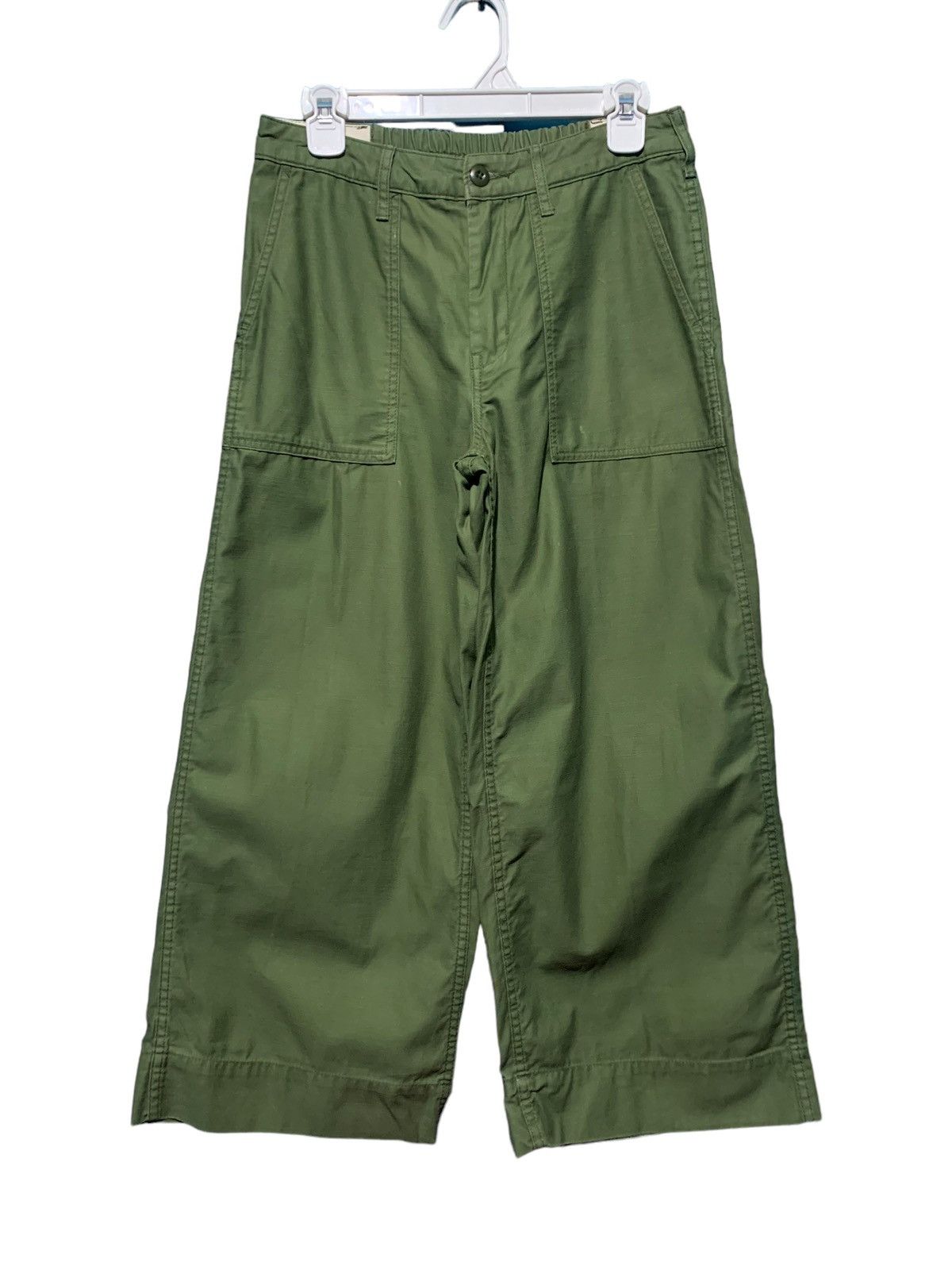 If Six Was Nine Coen fatigue wide leg pants military green Size US 29 - 1 Thumbnail