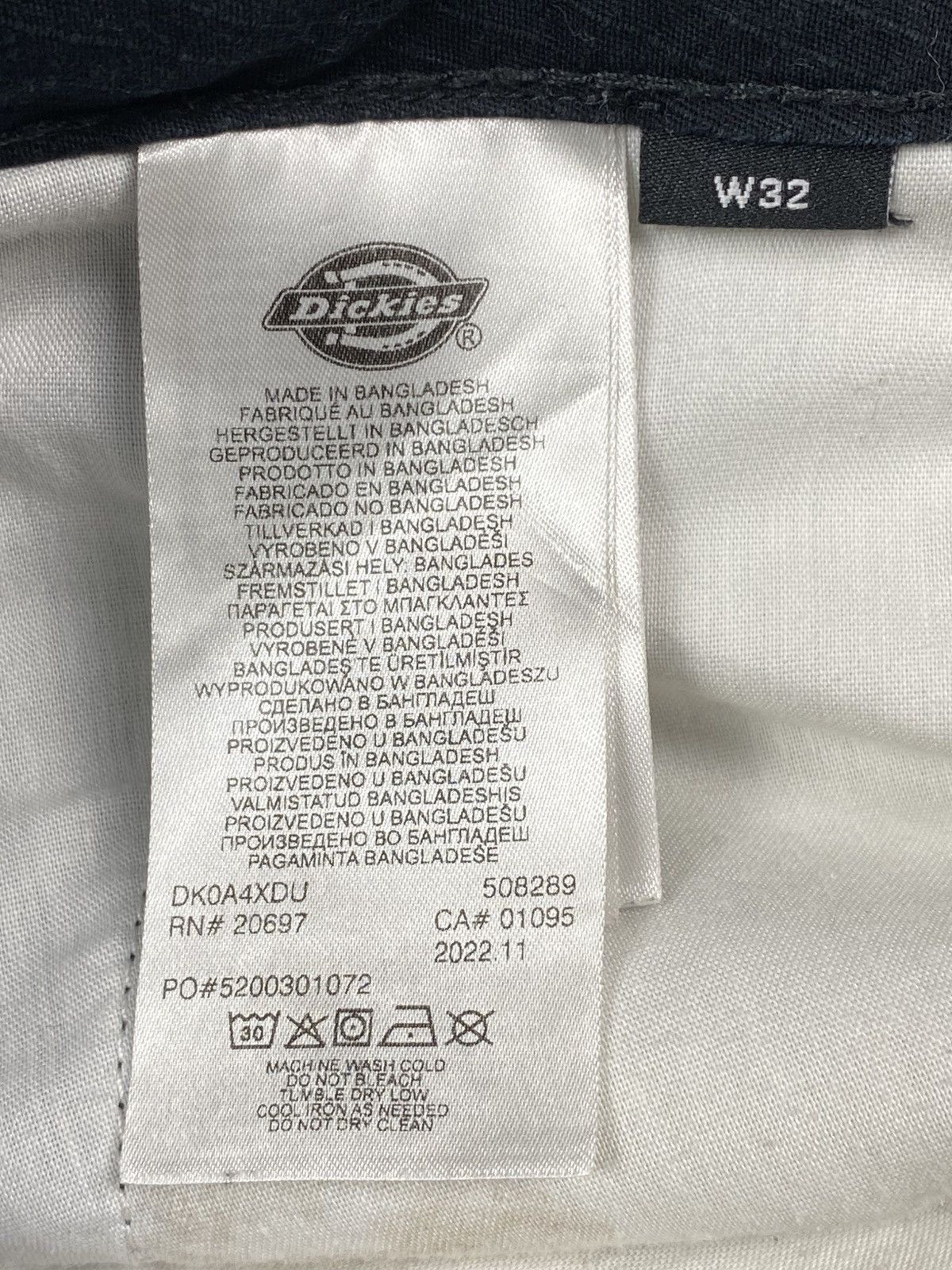 Dickies Dickies Cargo Pants Trousers Black Regular Fit Work Utility Size US 32 / EU 48 - 16 Thumbnail