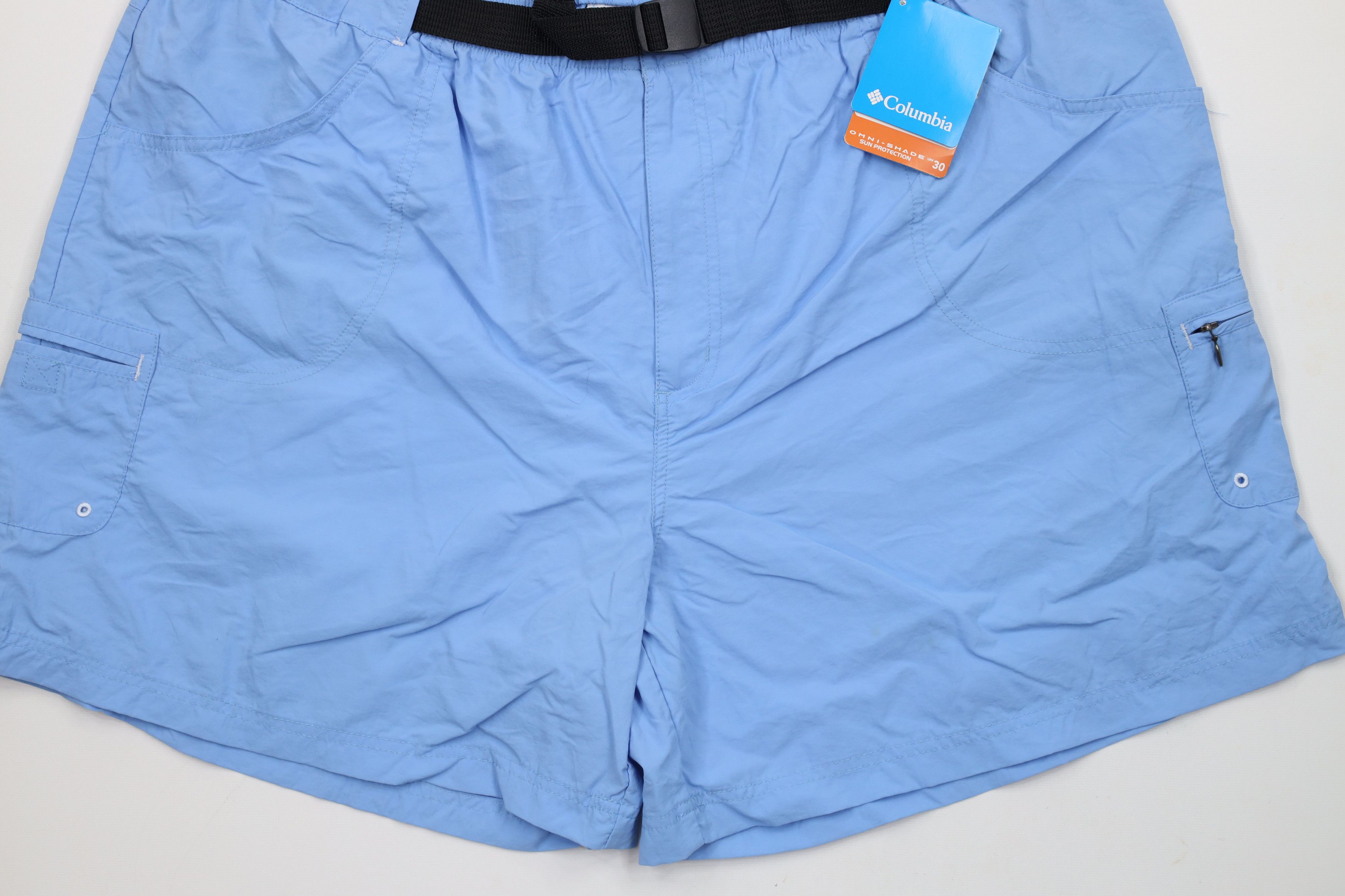 Columbia × Vintage Deadstock Vintage Y2K Columbia Cargo Shorts Light Blue Size 39" - 3 Thumbnail