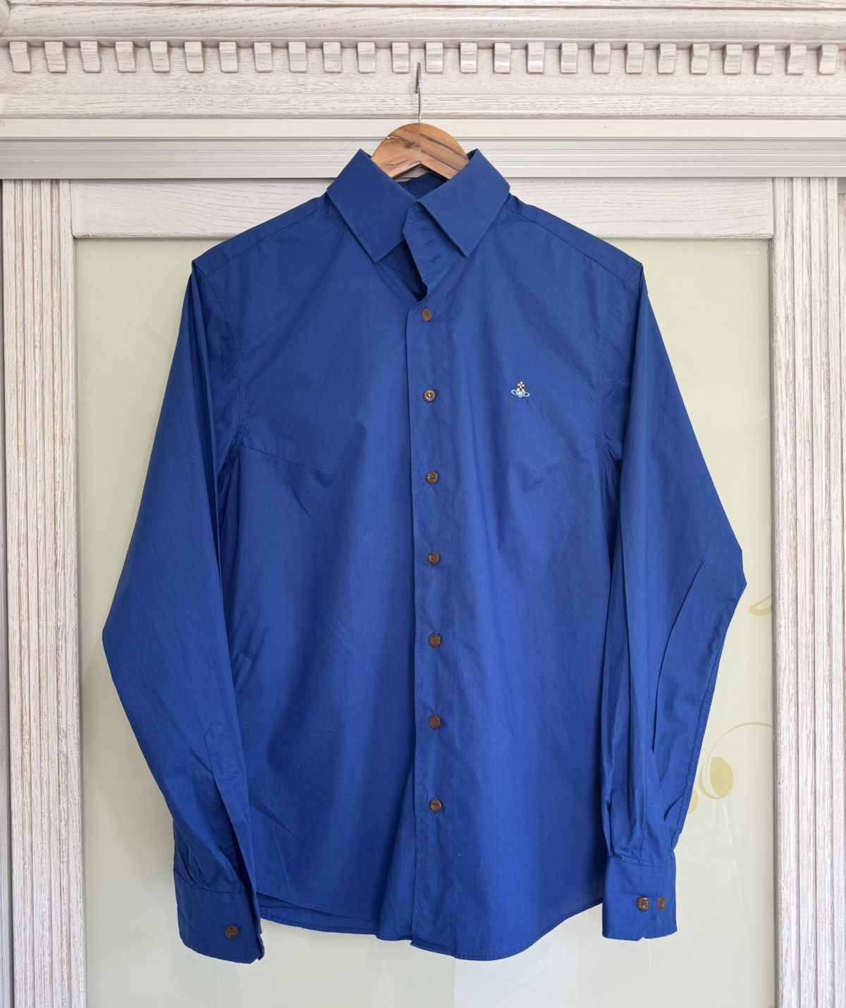 Vivienne Westwood Vivienne Westwood Blue Classic Long Sleeve Shirt Size US L / EU 52-54 / 3 - 1 Thumbnail