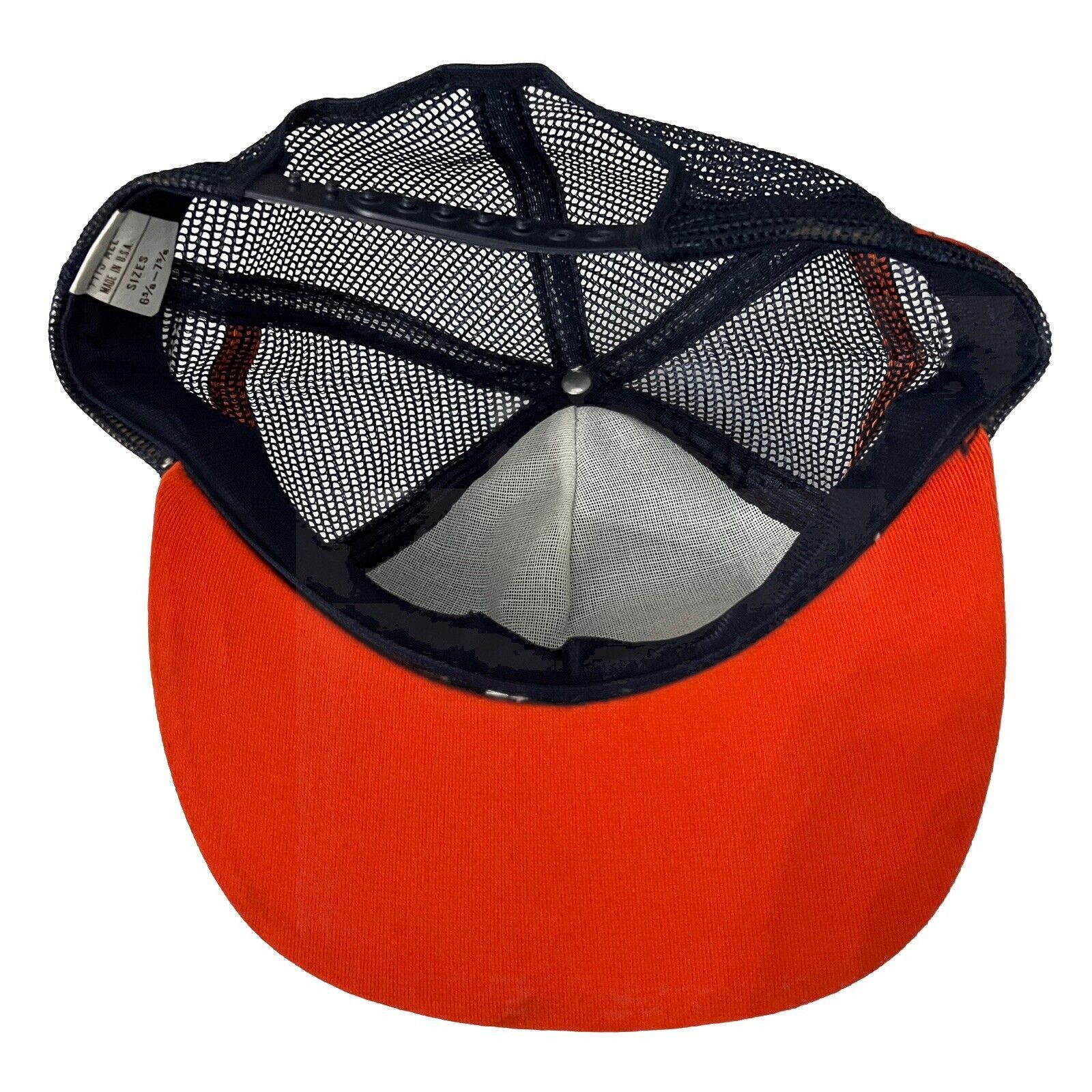 Other Vtg Au Triumph Mesh 3 Stripe Trucker Snapback Blue Orange Size ONE SIZE - 5 Thumbnail