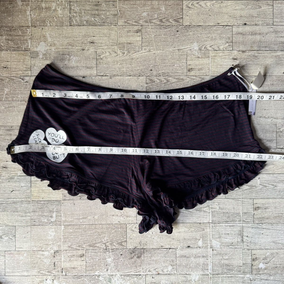 American Eagle Outfitters Live Live Dream, Retro, Conversation Heart, Sleep Shorts Size 36" / US 14 / IT 50 - 6 Thumbnail
