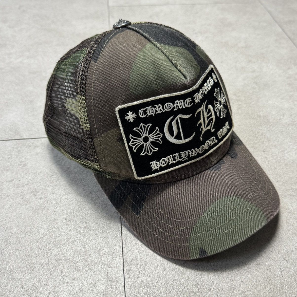 CHROME HEARTS CAMO FUCK TRUCKER HAT
