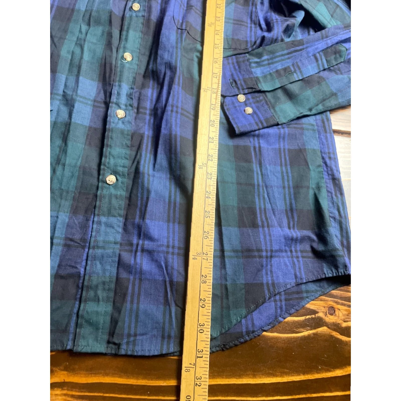 McGregor McGregor Shirt Mens Large Blue Green Plaid Button Up Short Sleeve Vintage (if applicable) Size US L / EU 52-54 / 3 - 6 Thumbnail