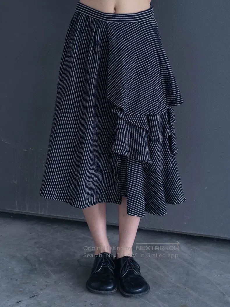 Comme des Garcons Comme Des Garcons size XS Striped Lace Wool Skirt Size 23" - 7 Thumbnail