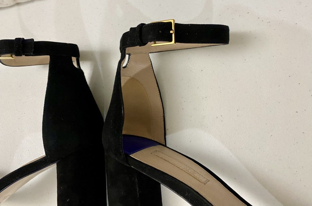 Stuart Weitzman Stuart Weitzman Black Suede 75LessNudist Sandals Heels 10 M Size US 10 / IT 40 - 9 Thumbnail