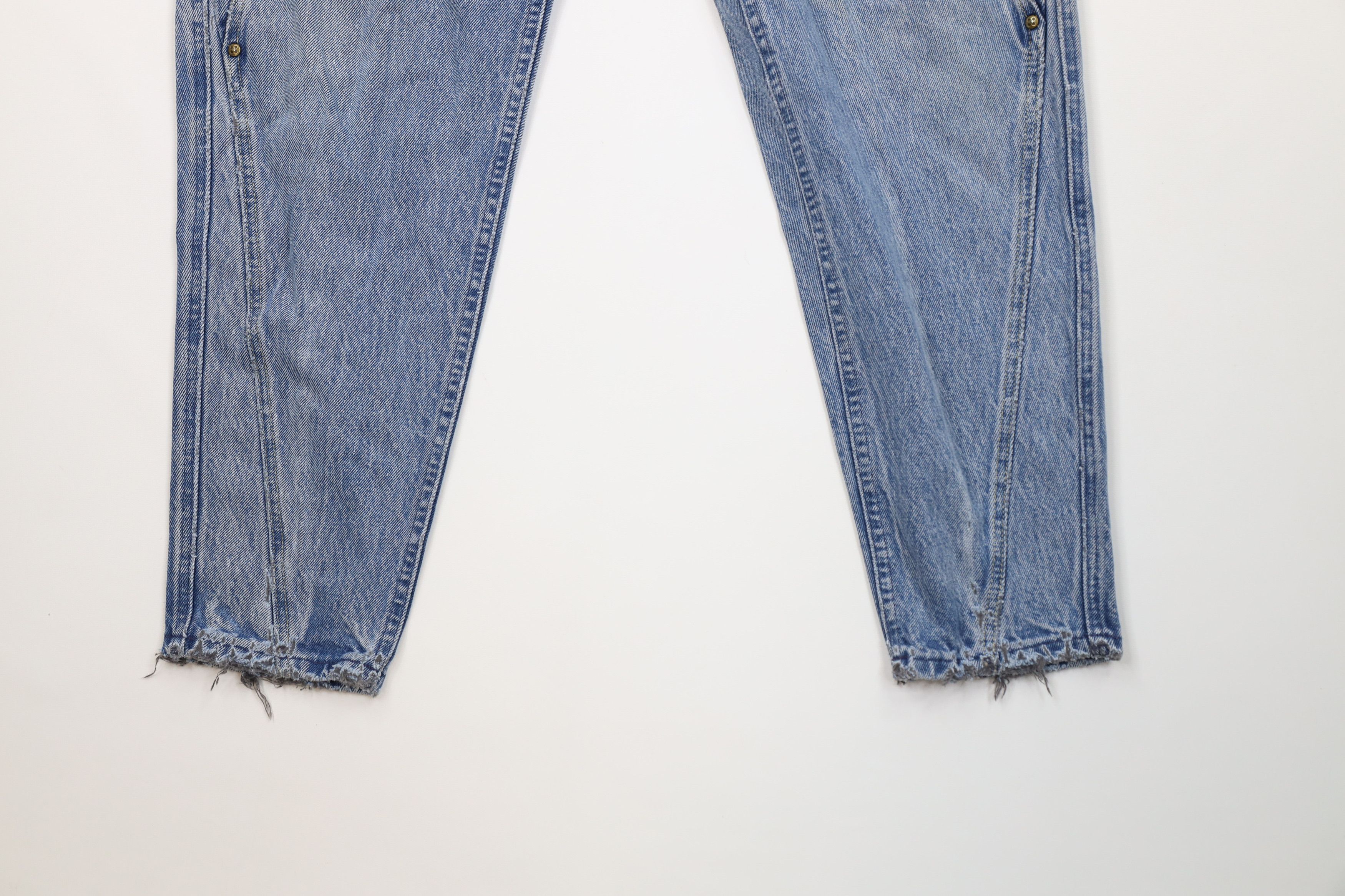 Lee Vintage 80s 90s Lee Tapered Leg Denim Jeans Blue Cotton USA Size 34" / US 12 / IT 48 - 4 Thumbnail