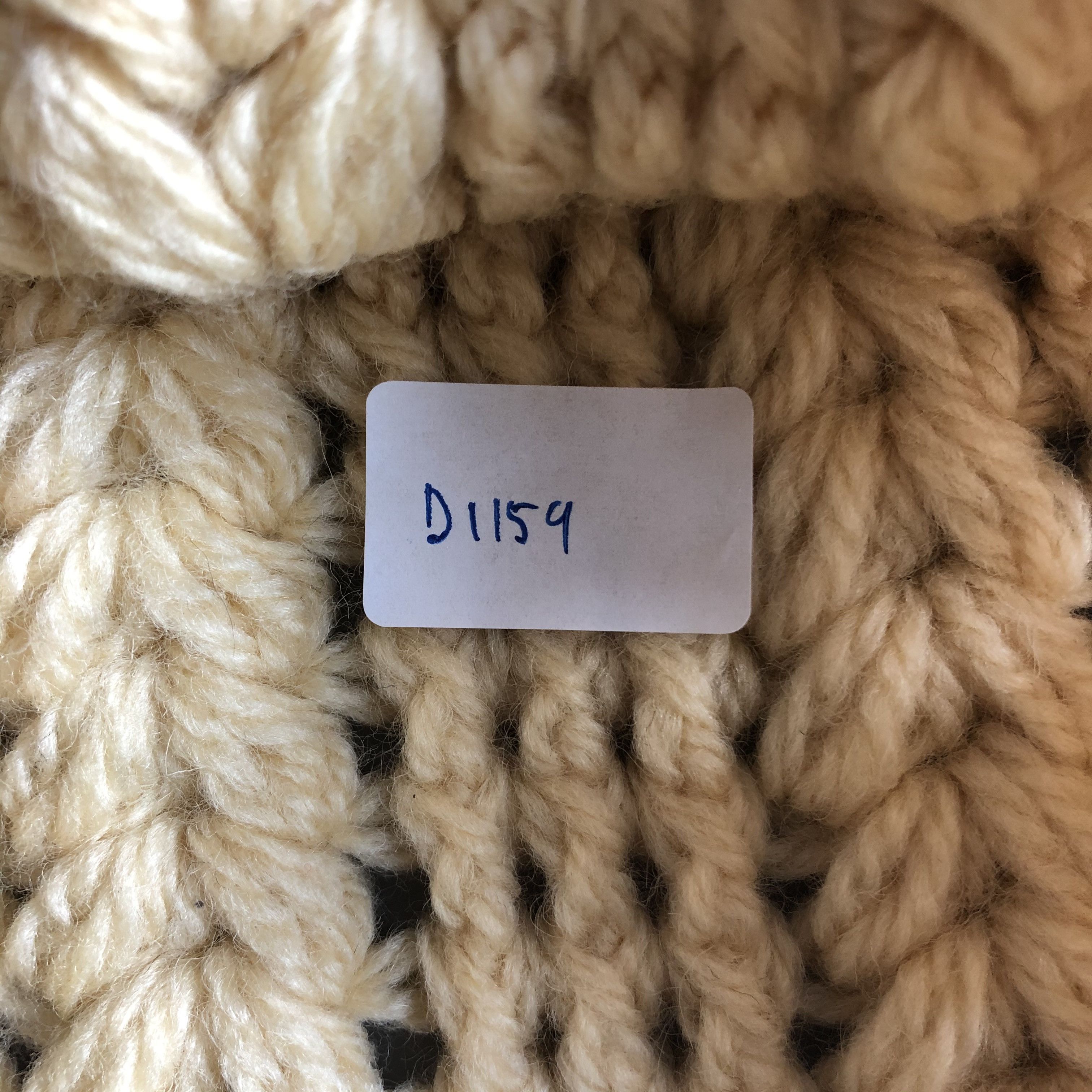 Aran Isles Knitwear × Vintage Womens Aran Isle Knit Beanie Snow Hat Snow Cap -D1159 Size ONE SIZE - 5 Thumbnail