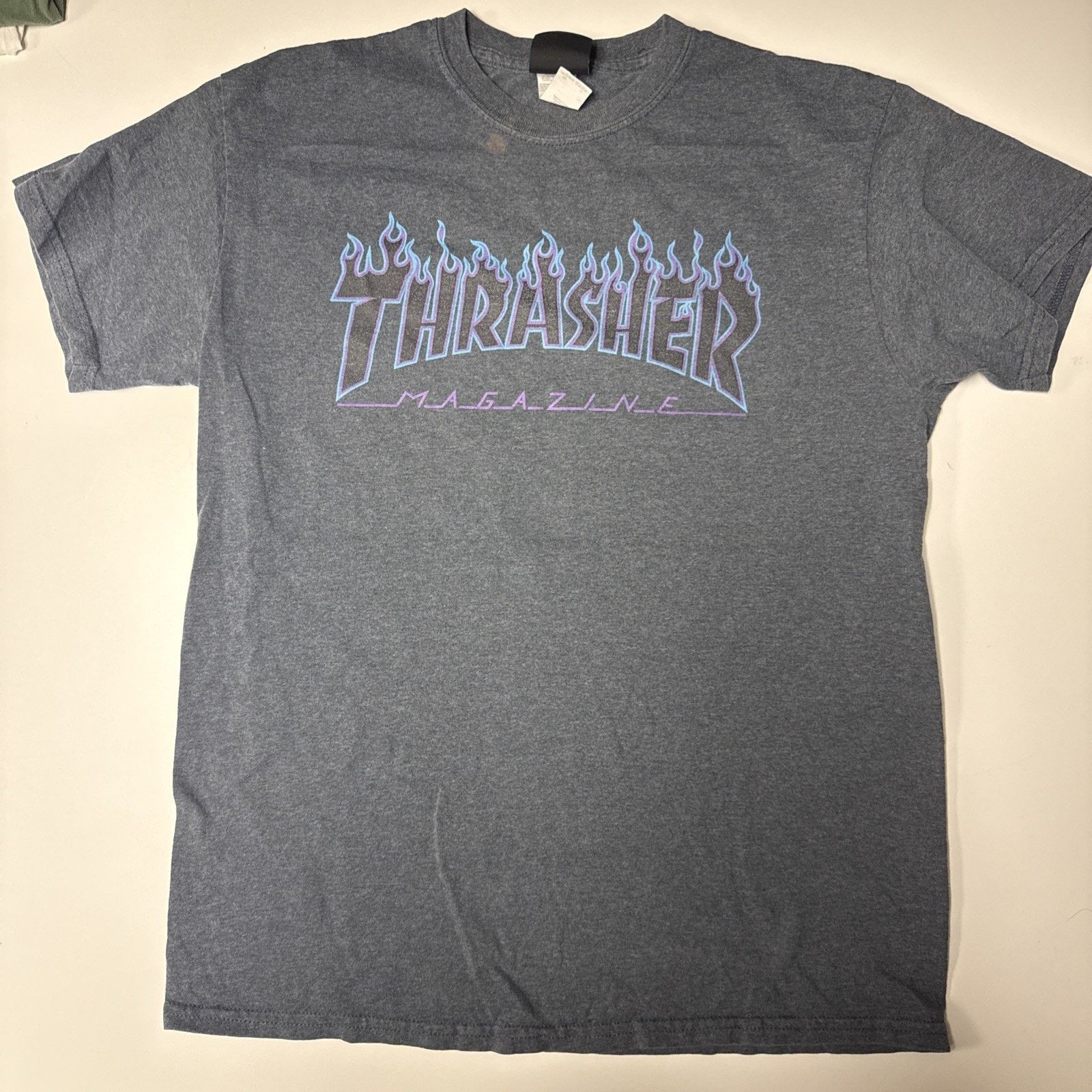 Thrasher Thrasher T-Shirt Mens Size Medium Gray Blue Official Logo Size US M / EU 48-50 / 2 - 1 Thumbnail