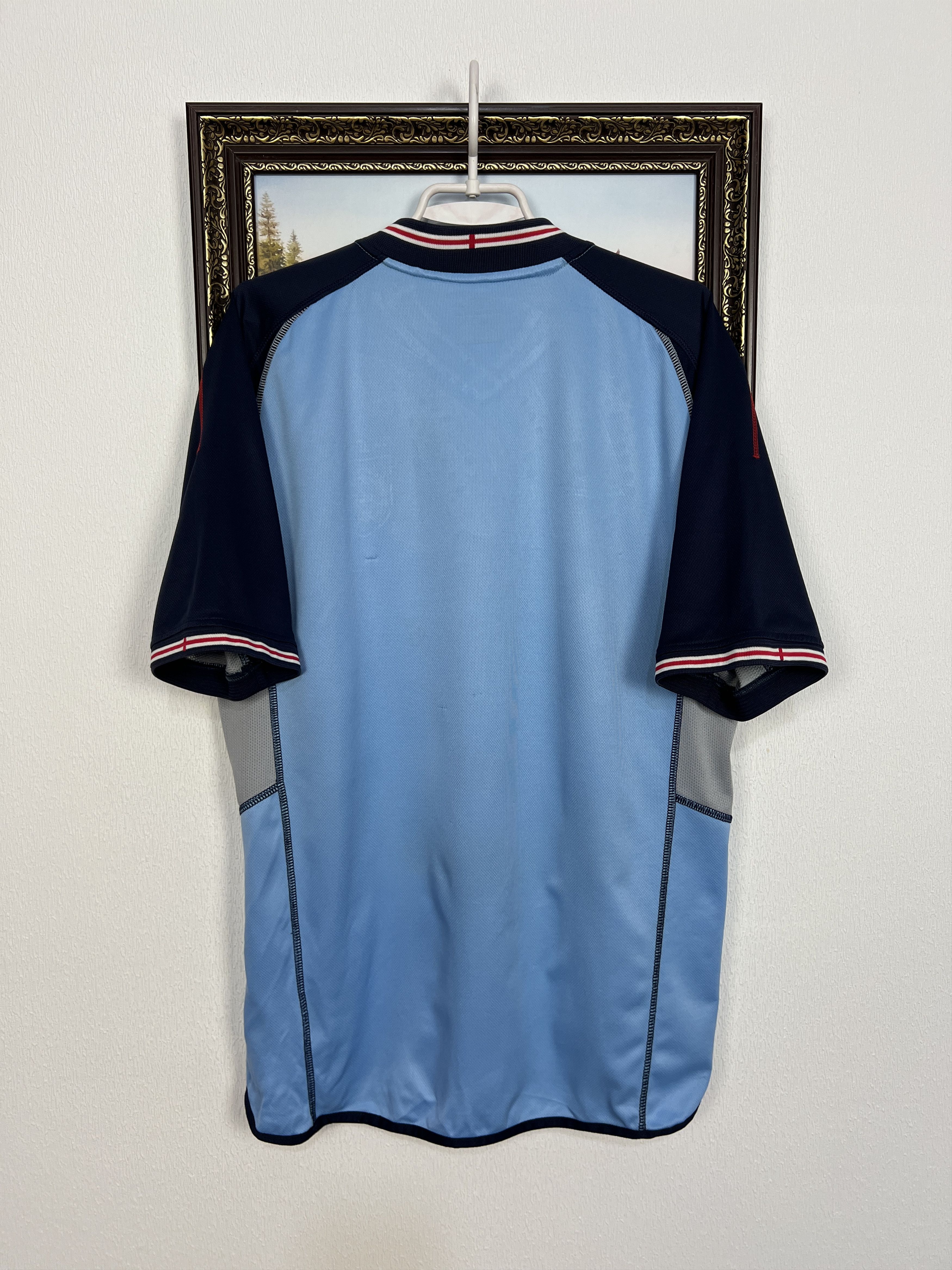 Umbro England Goalkeeper football shirt 2002 Soccer Jersey Trikot Size US L / EU 52-54 / 3 - 7 Thumbnail