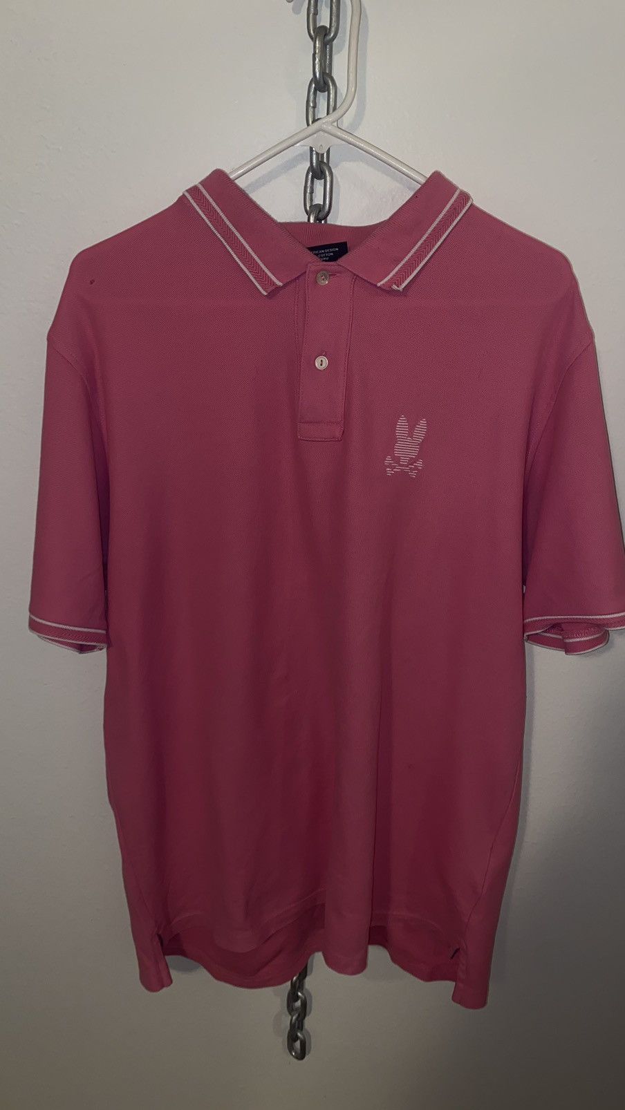 Designer × Polo Ralph Lauren × Psycho Bunny Psycho Bunny Pink Polo Size US XL / EU 56 / 4 - 1 Thumbnail