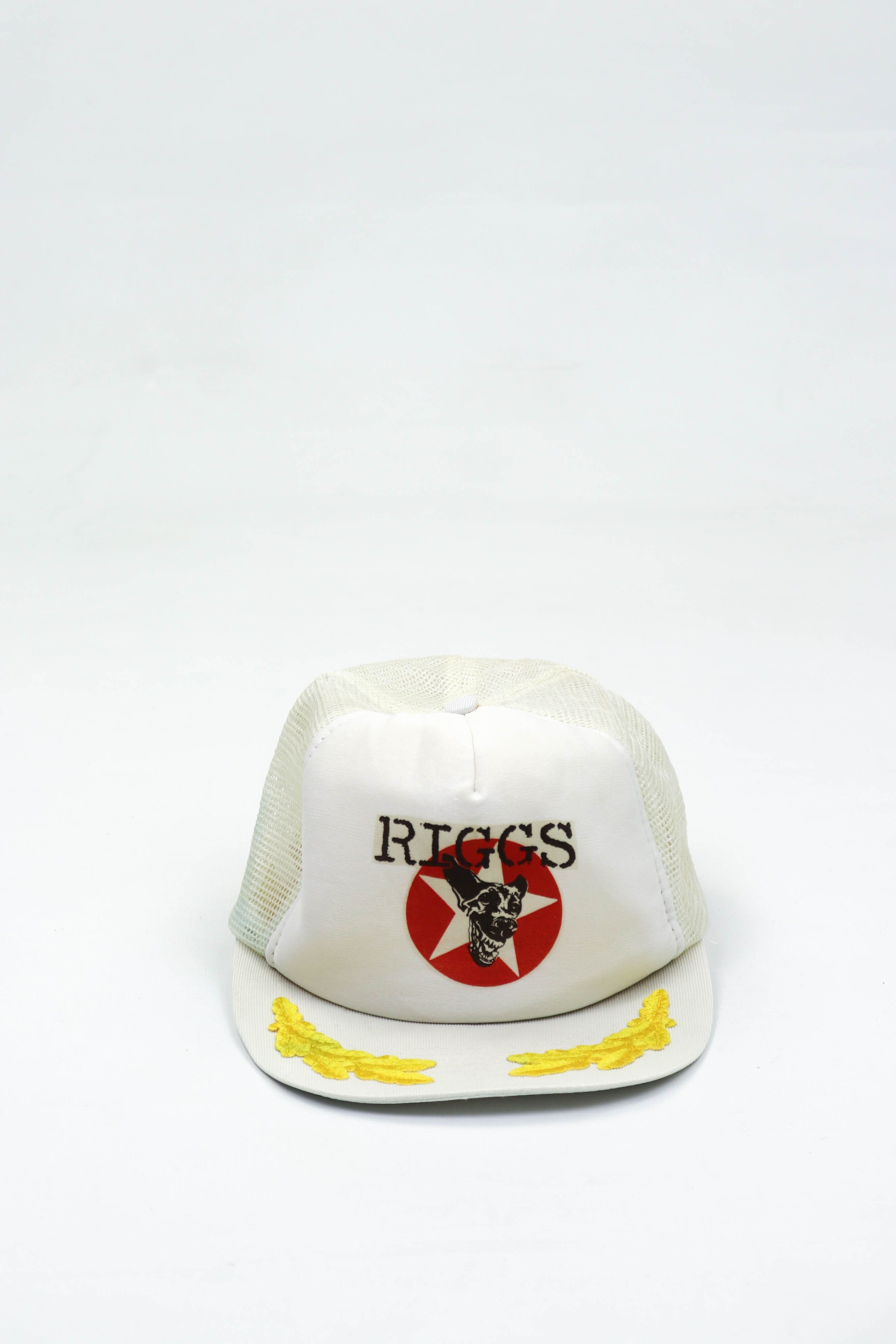 Vintage 80-90s Vintage RIGGS White Trucker Cap Hat Size ONE SIZE - 2 Thumbnail