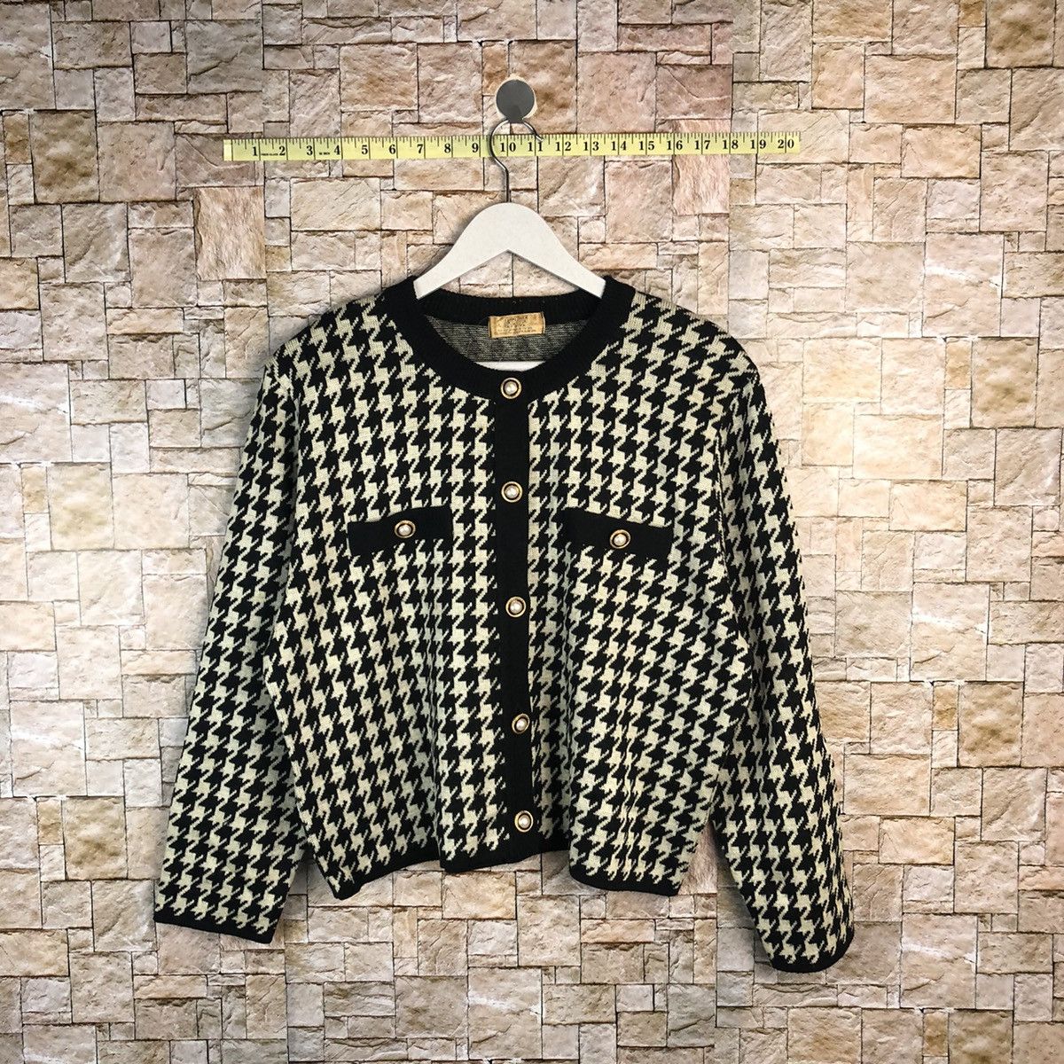 Japanese Brand Metal Toe Black Cardigan Knitwear #A935 Size M / US 6-8 / IT 42-44 - 1 Thumbnail