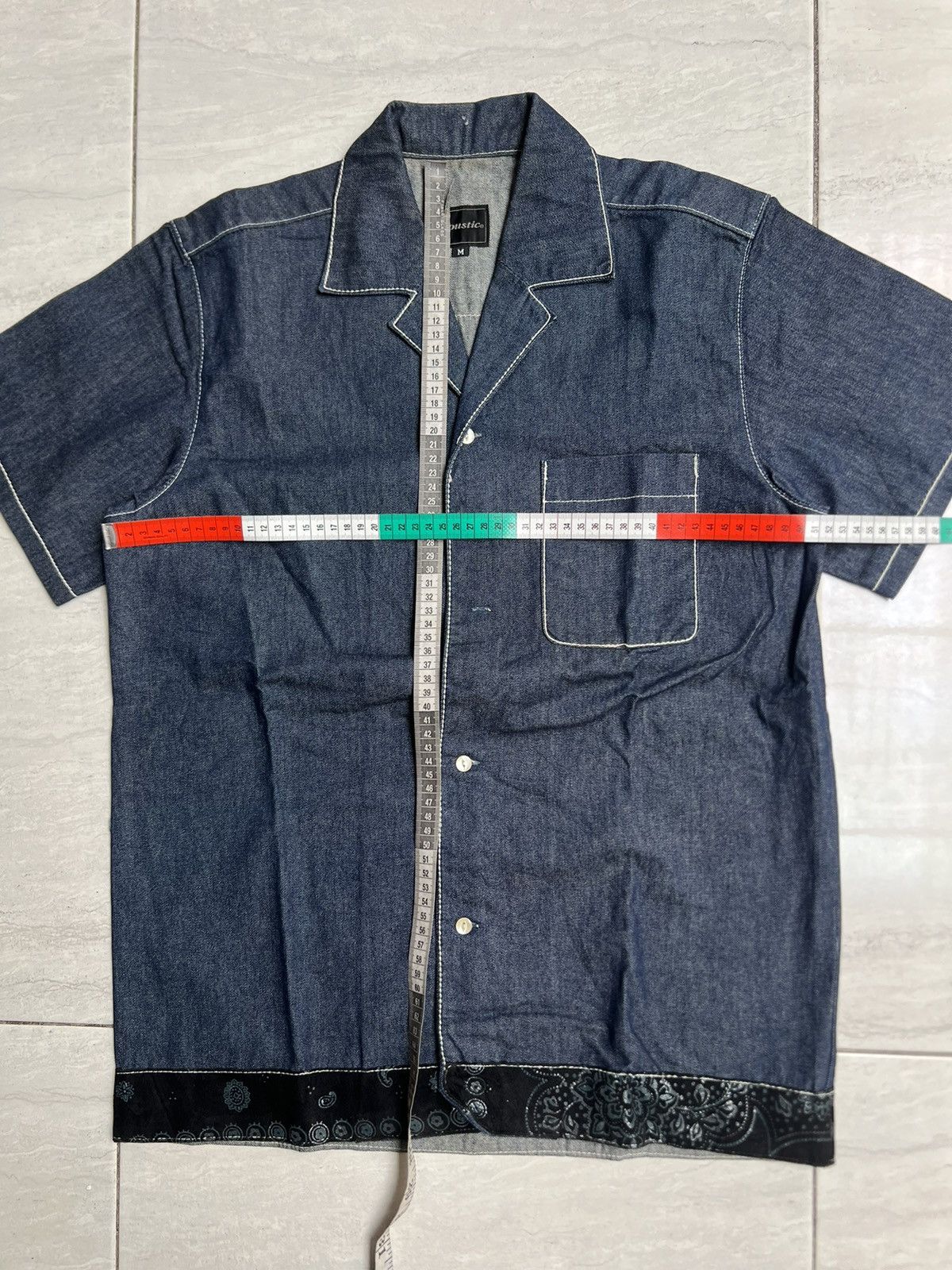 Japanese Brand ACOUSTIC Denim Shirt Size US M / EU 48-50 / 2 - 2 Thumbnail