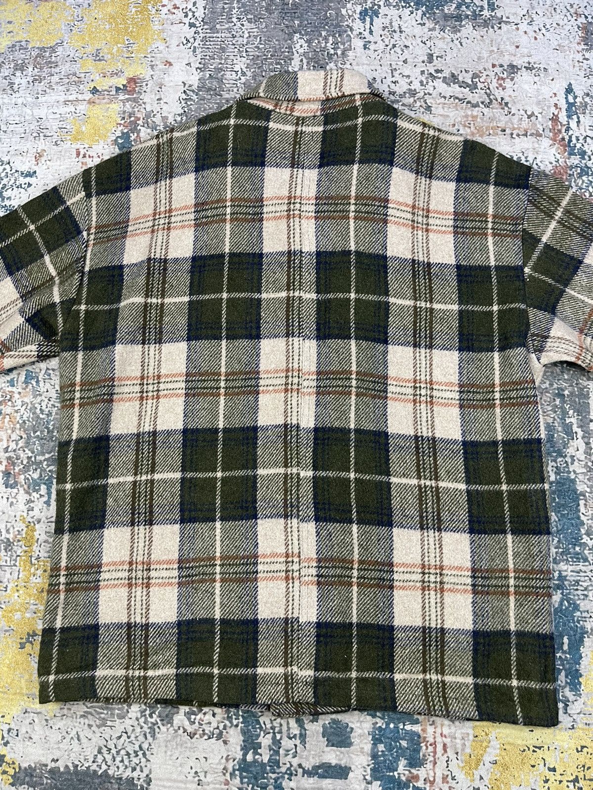 Airwalk Vintage 70/80s Airwalk Checkered Wool Work Jacket Size US L / EU 52-54 / 3 - 3 Thumbnail