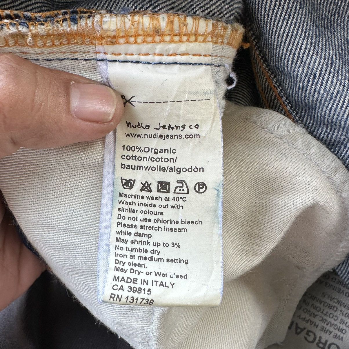Nudie Jeans Nudie Jeans Distressed Washed Denim Made in Italy 31x32 D643 Size US 31 - 19 Thumbnail