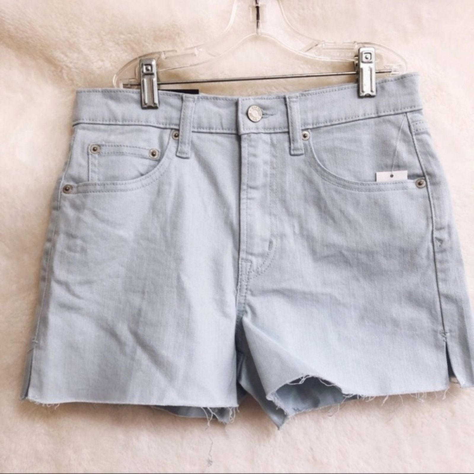 Gap GAP Light Blue High Rise 3" Denim Shorts Size 26" / US 2 / IT 38 - 1 Thumbnail