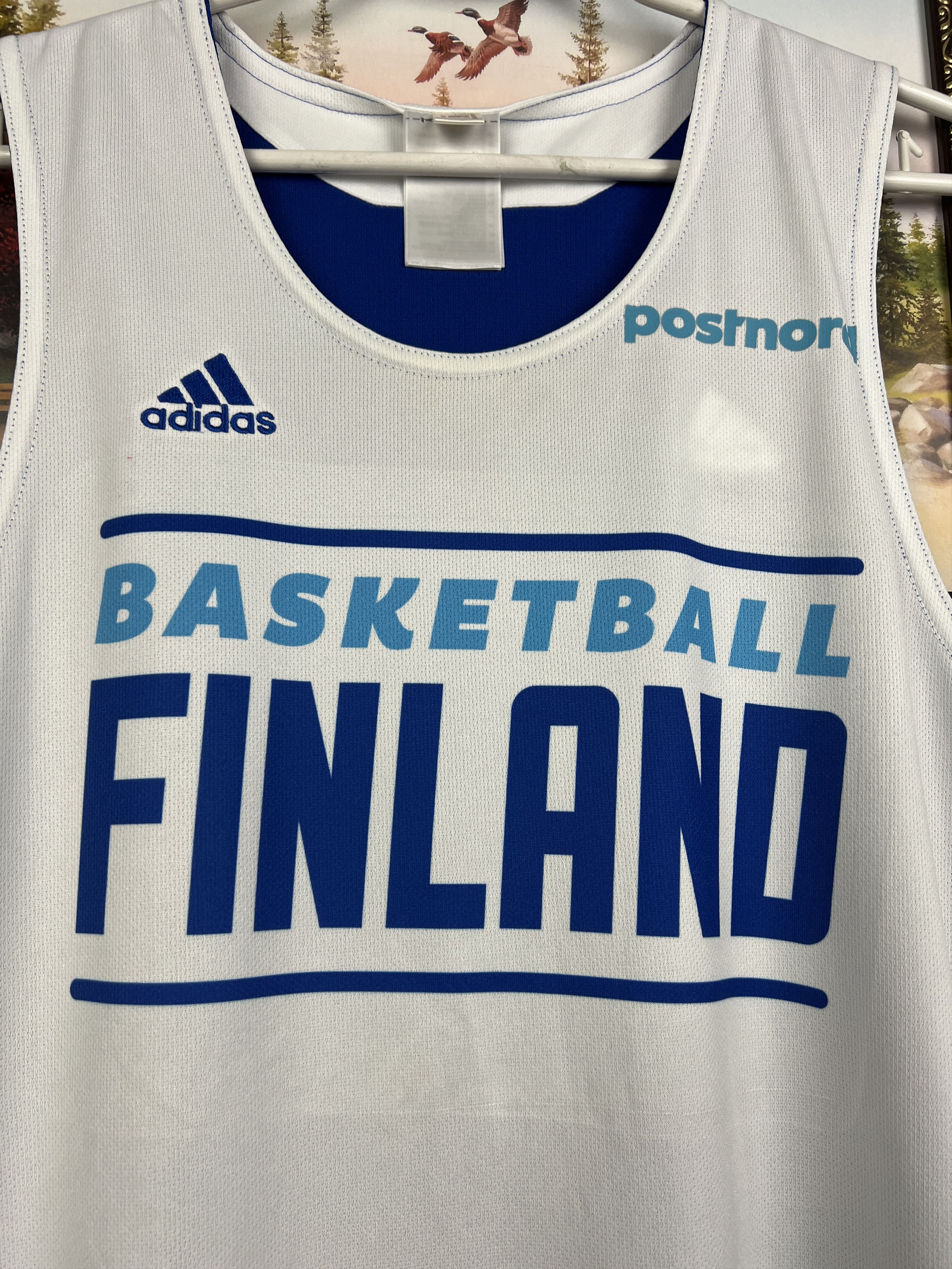 Adidas Finland Basketball Jersey National Team Reversible Shirt Size US M / EU 48-50 / 2 - 10 Thumbnail