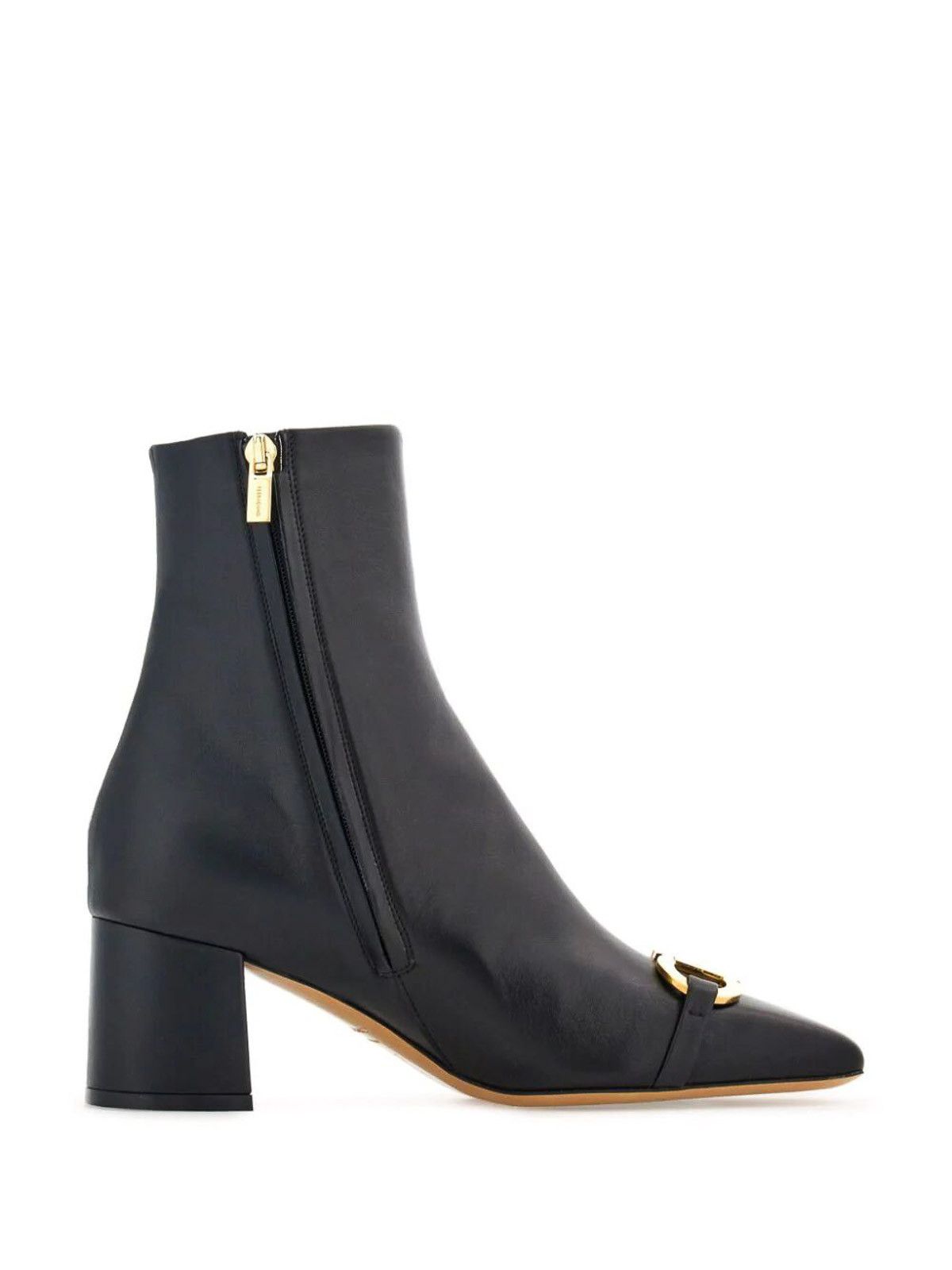Salvatore Ferragamo o1s1rm0526 Gancini-buckle Ankle Boots in Black Size US 6 / IT 36 - 4 Thumbnail