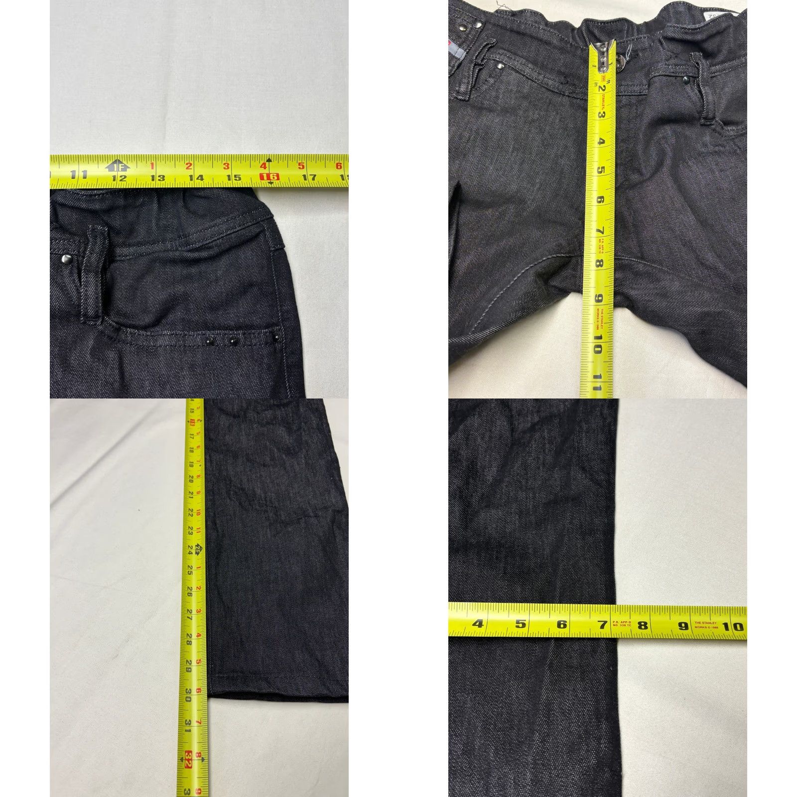 Diesel Diesel Matic Jeans Slim Straight Dark Wash Mens 31x30 Denim Stretch 5-Pocket Studded Logo Punk Modern Fit Men Size US 31 - 9 Thumbnail