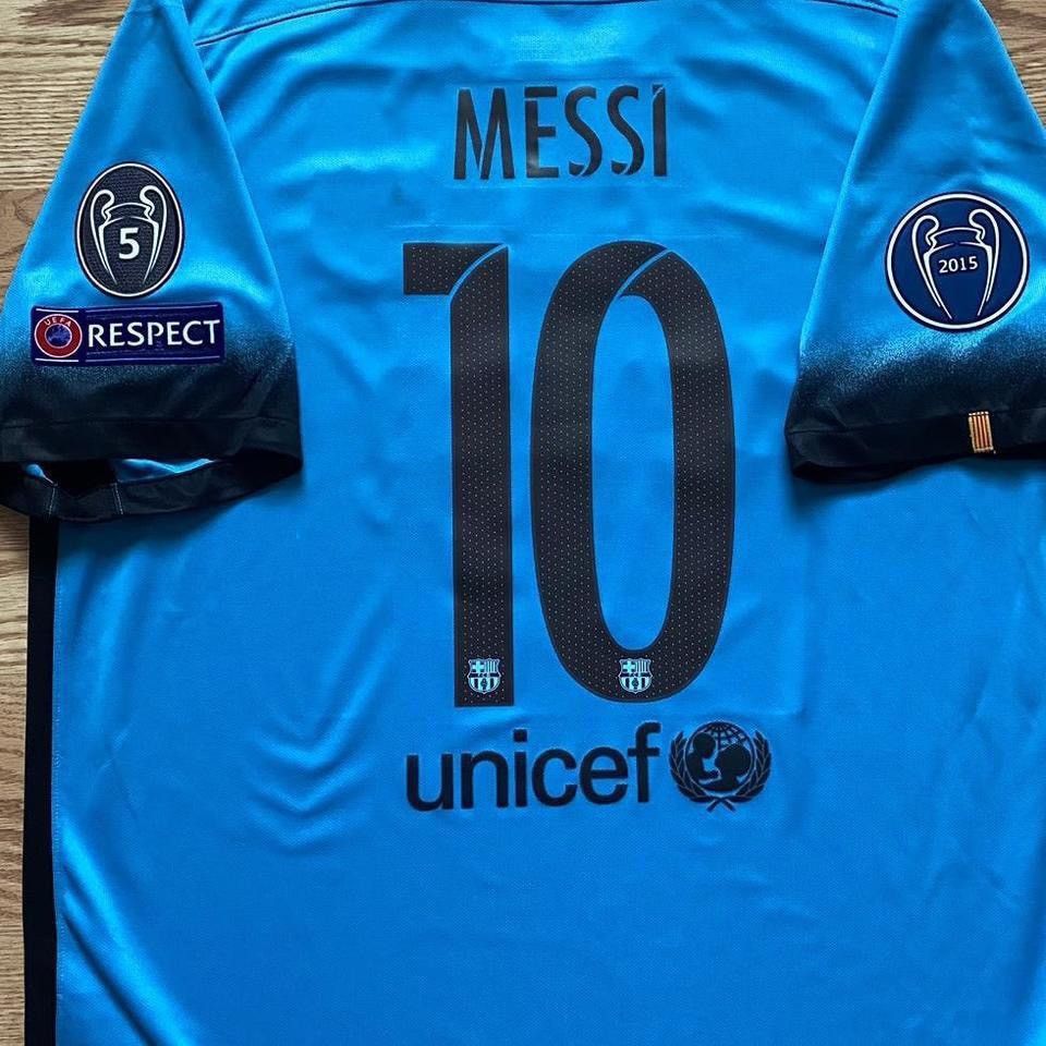 Nike FC Barcelona Messi 2015 16 third Champions League